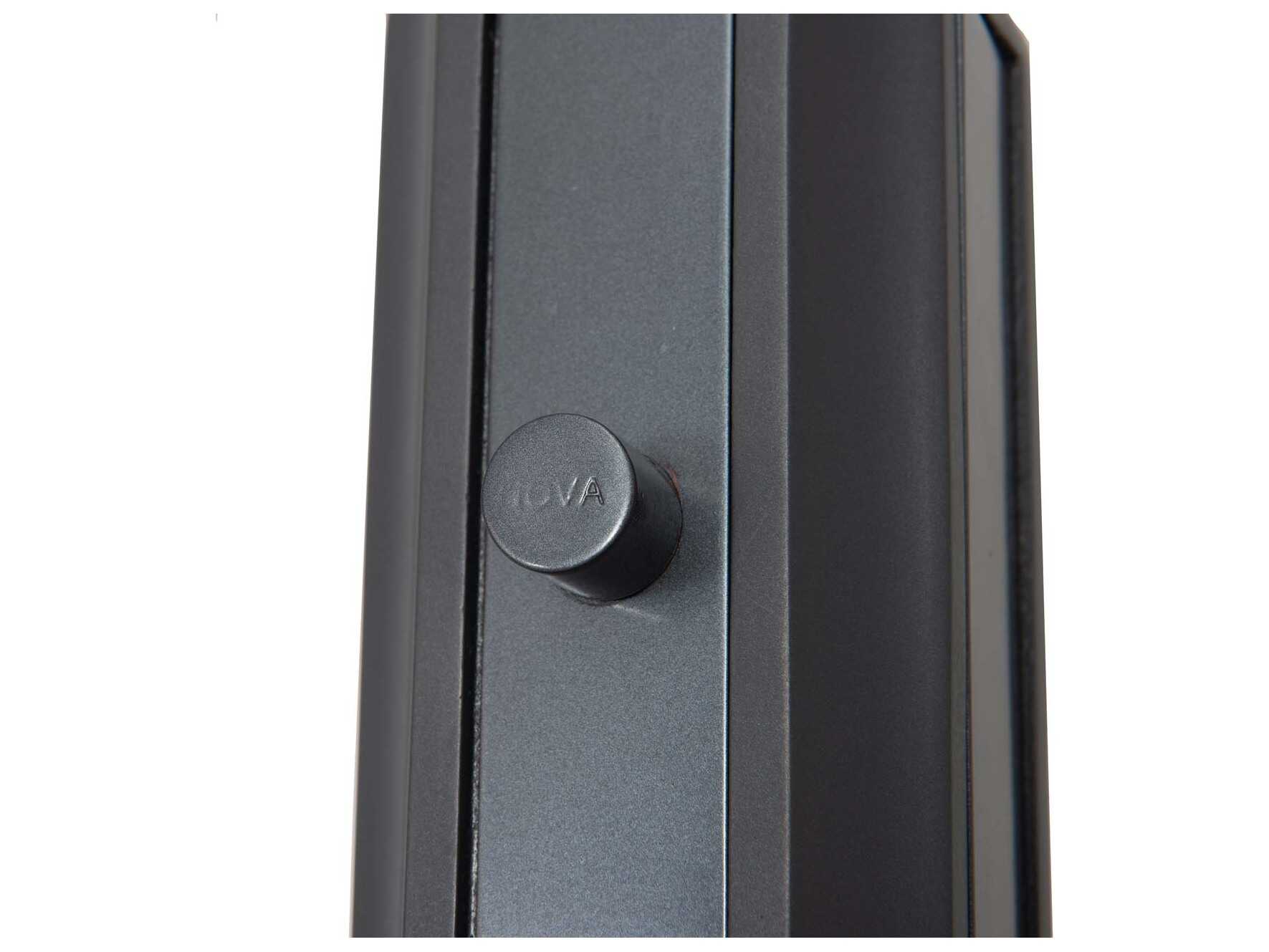 Nova Mica Charcoal Gray Gunmetal Amber Floor Lamp