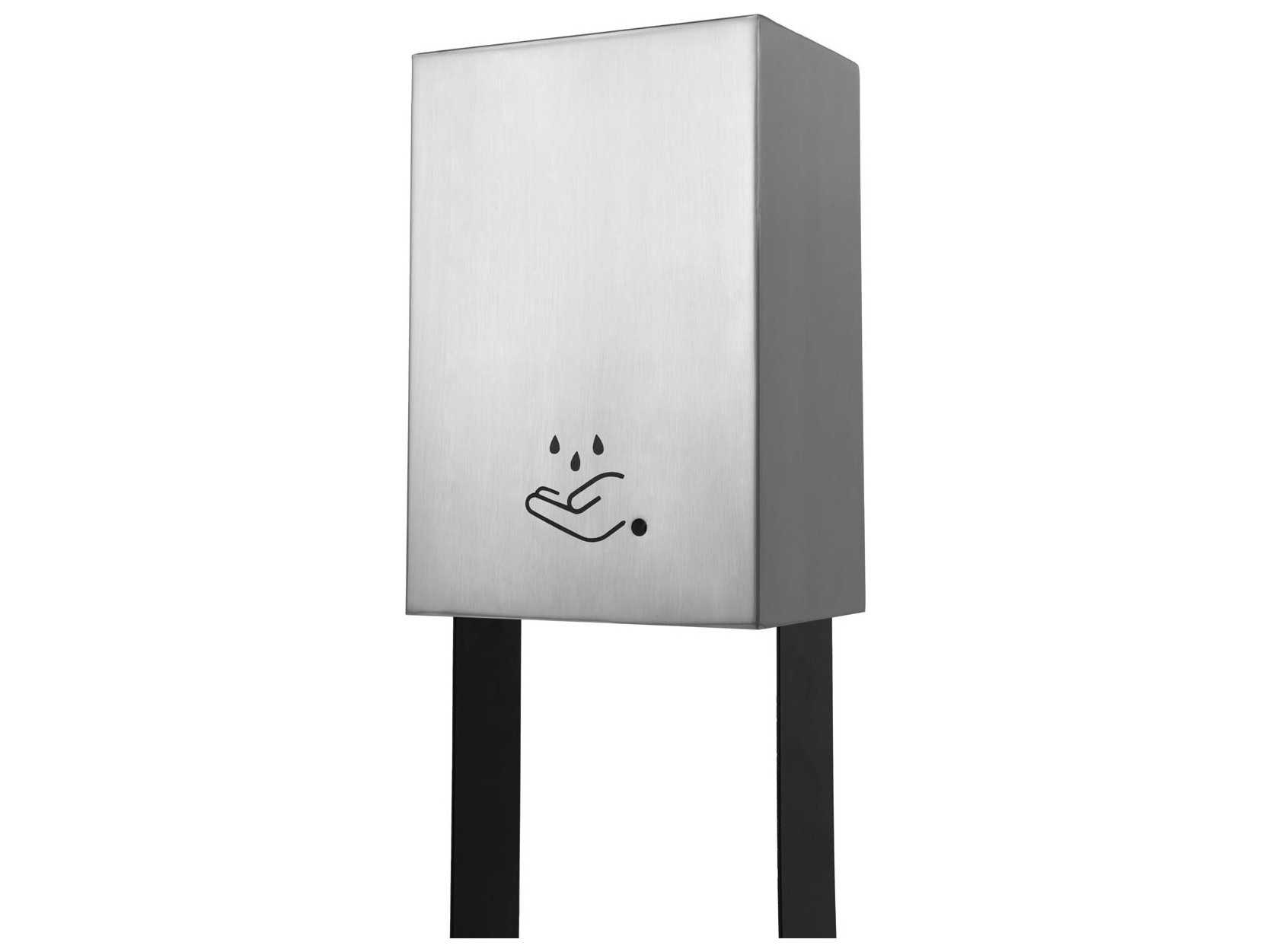 Nova Satin Nickel Tabletop Hand Sanitizer Dispenser