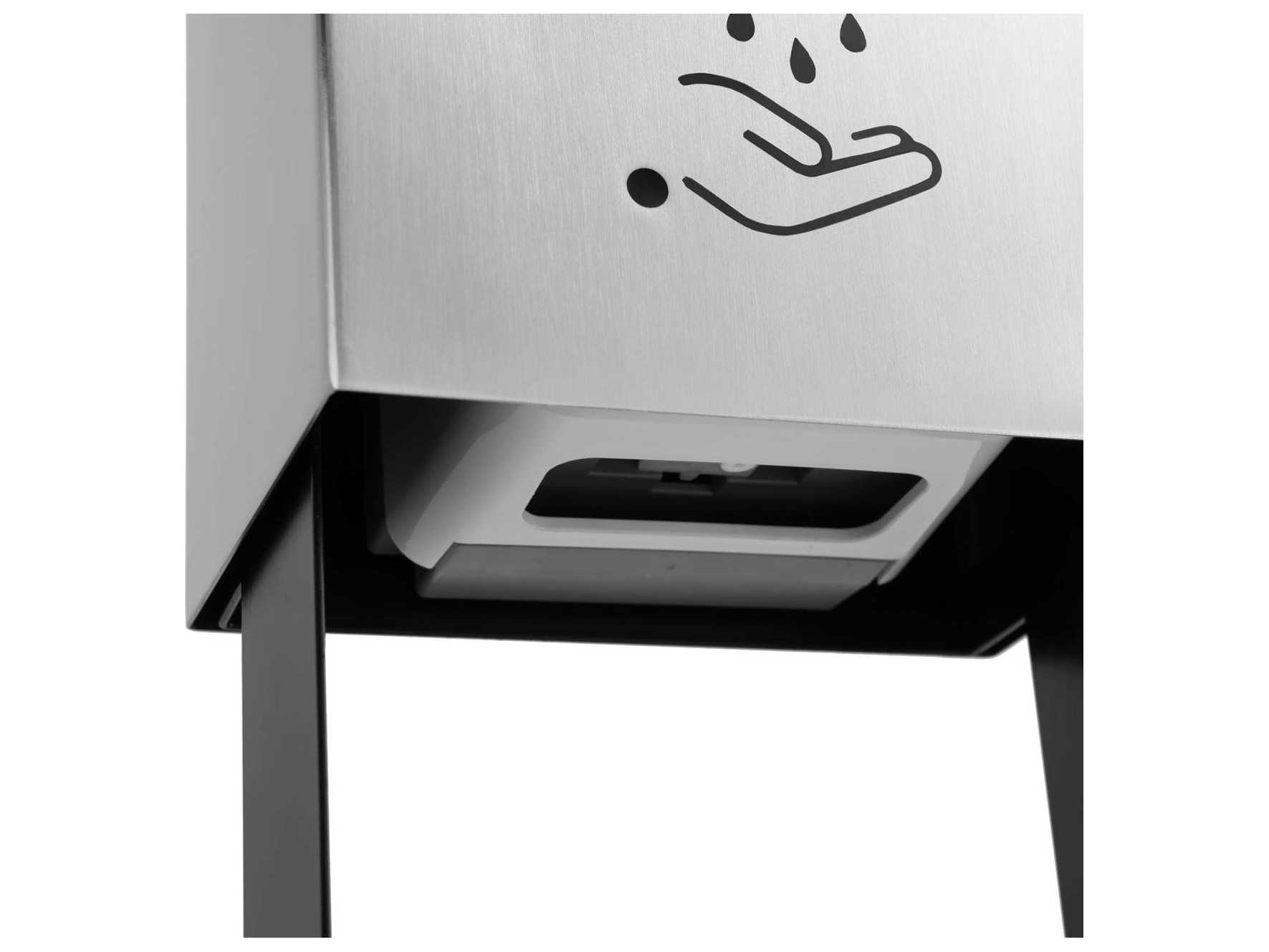 Nova Satin Nickel Tabletop Hand Sanitizer Dispenser