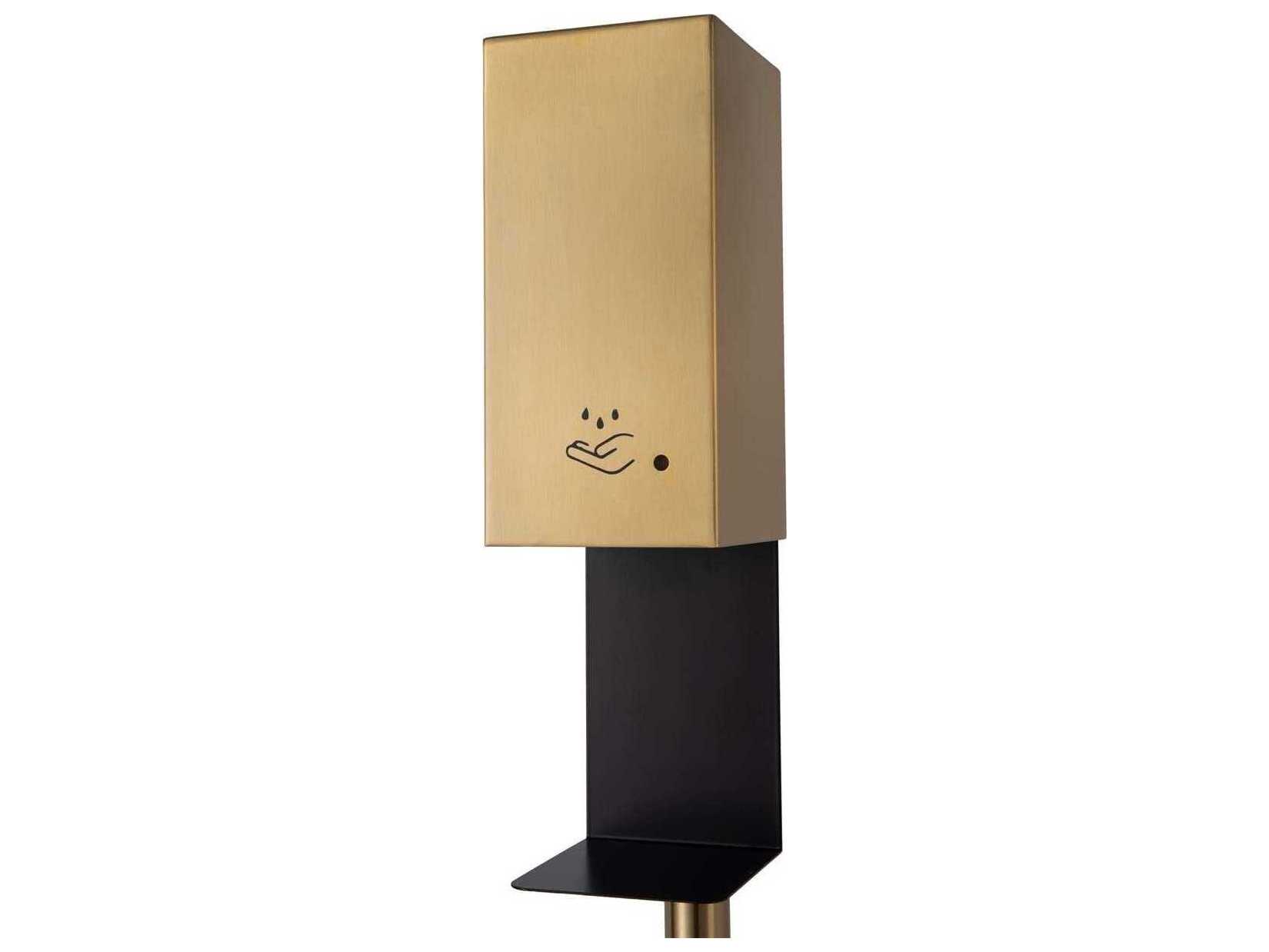 Nova Brushed Brass Floor Stand Hand Sanitizer Dispenser
