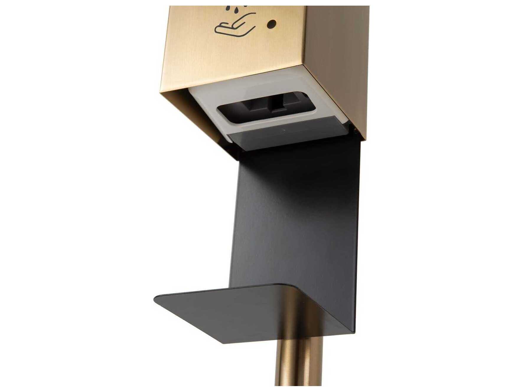 Nova Brushed Brass Floor Stand Hand Sanitizer Dispenser