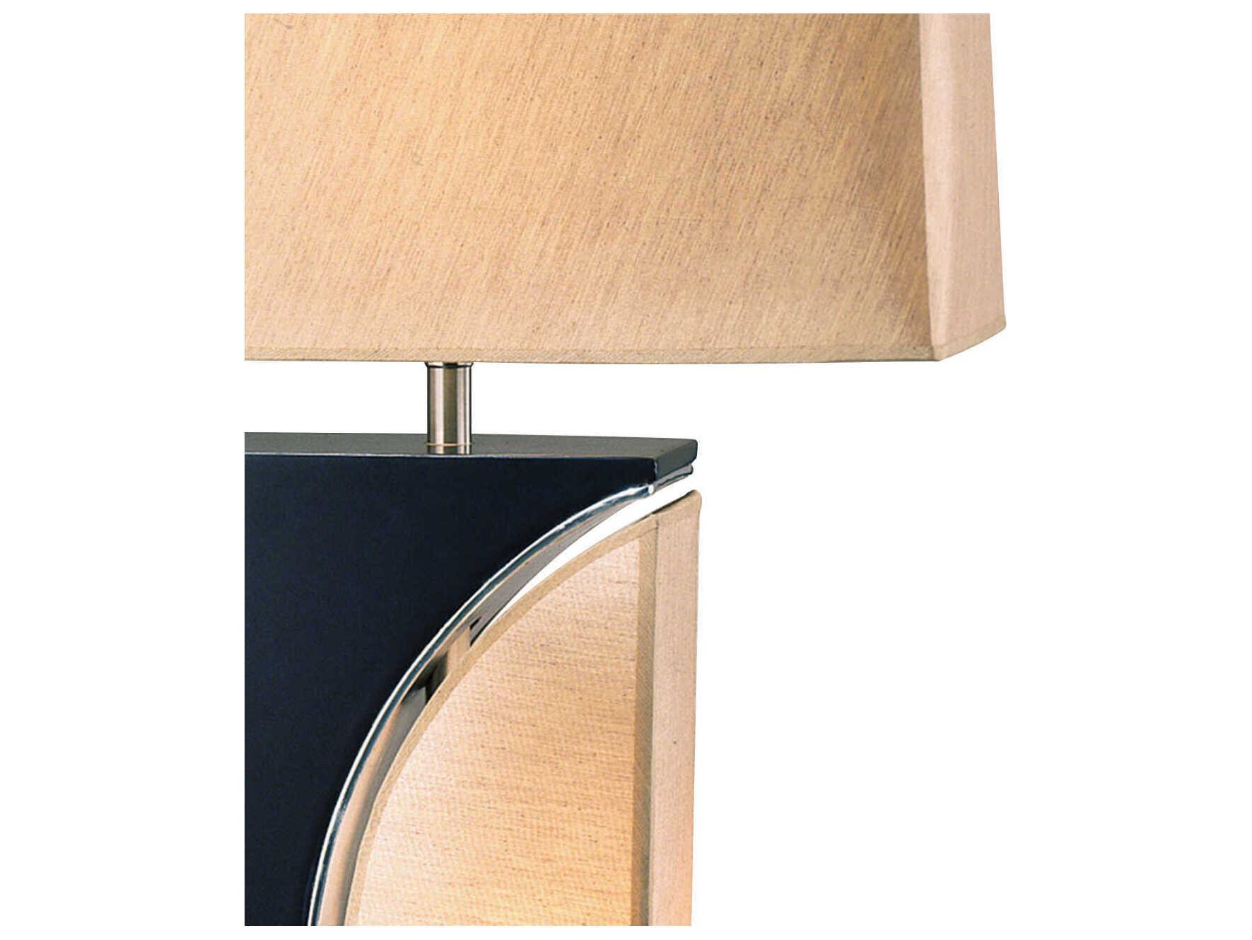 Nova Half Moon Dark Brown Brushed Nickel Buffet Lamp