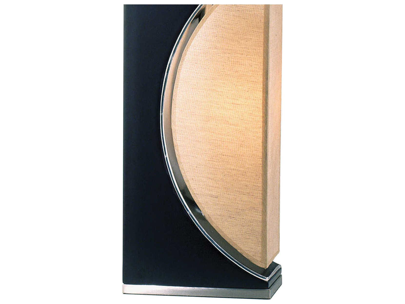 Nova Half Moon Dark Brown Brushed Nickel Buffet Lamp