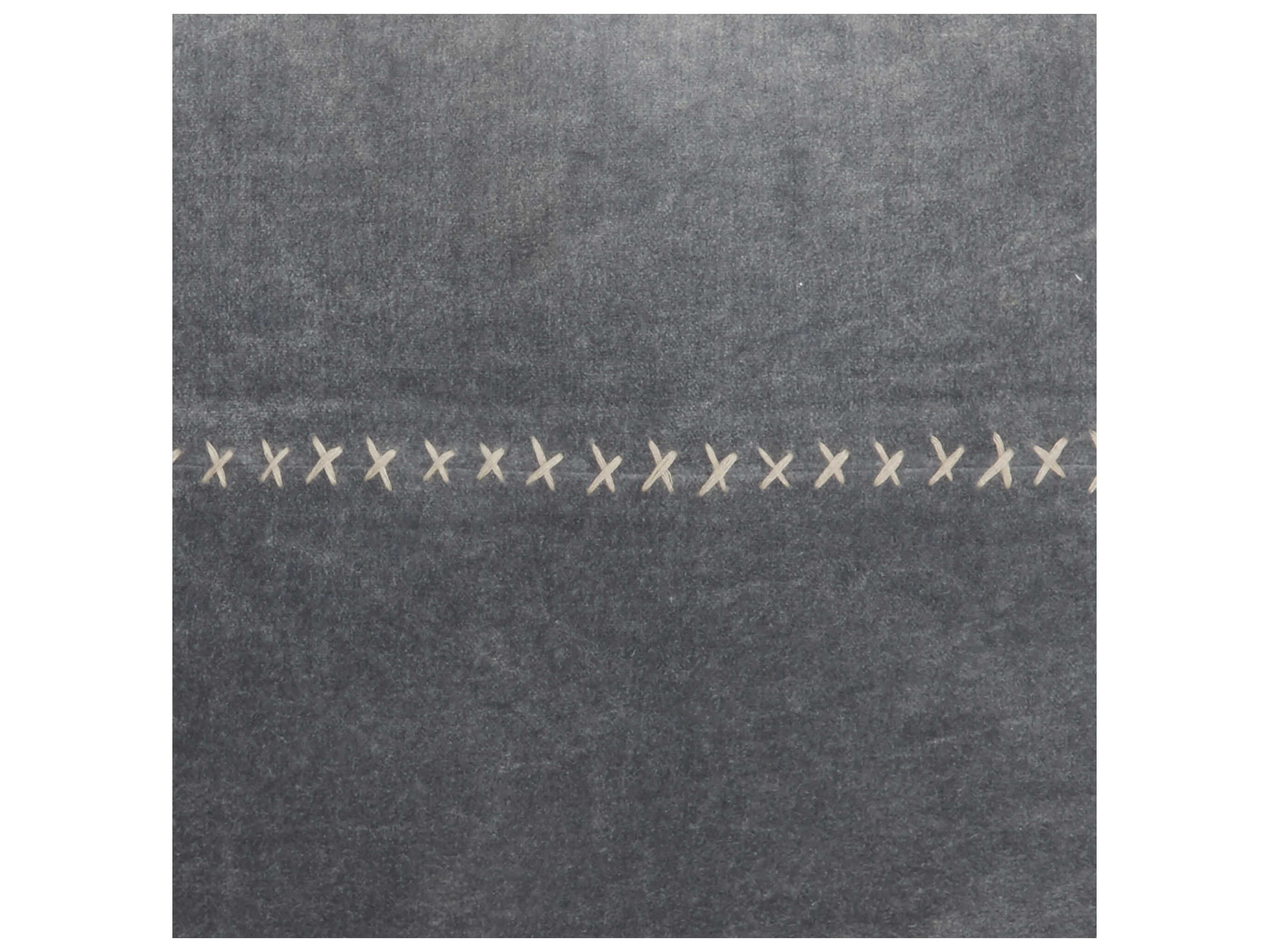 Nourison Mina Victory Sofia 14" x 22" Dark Grey Pillow