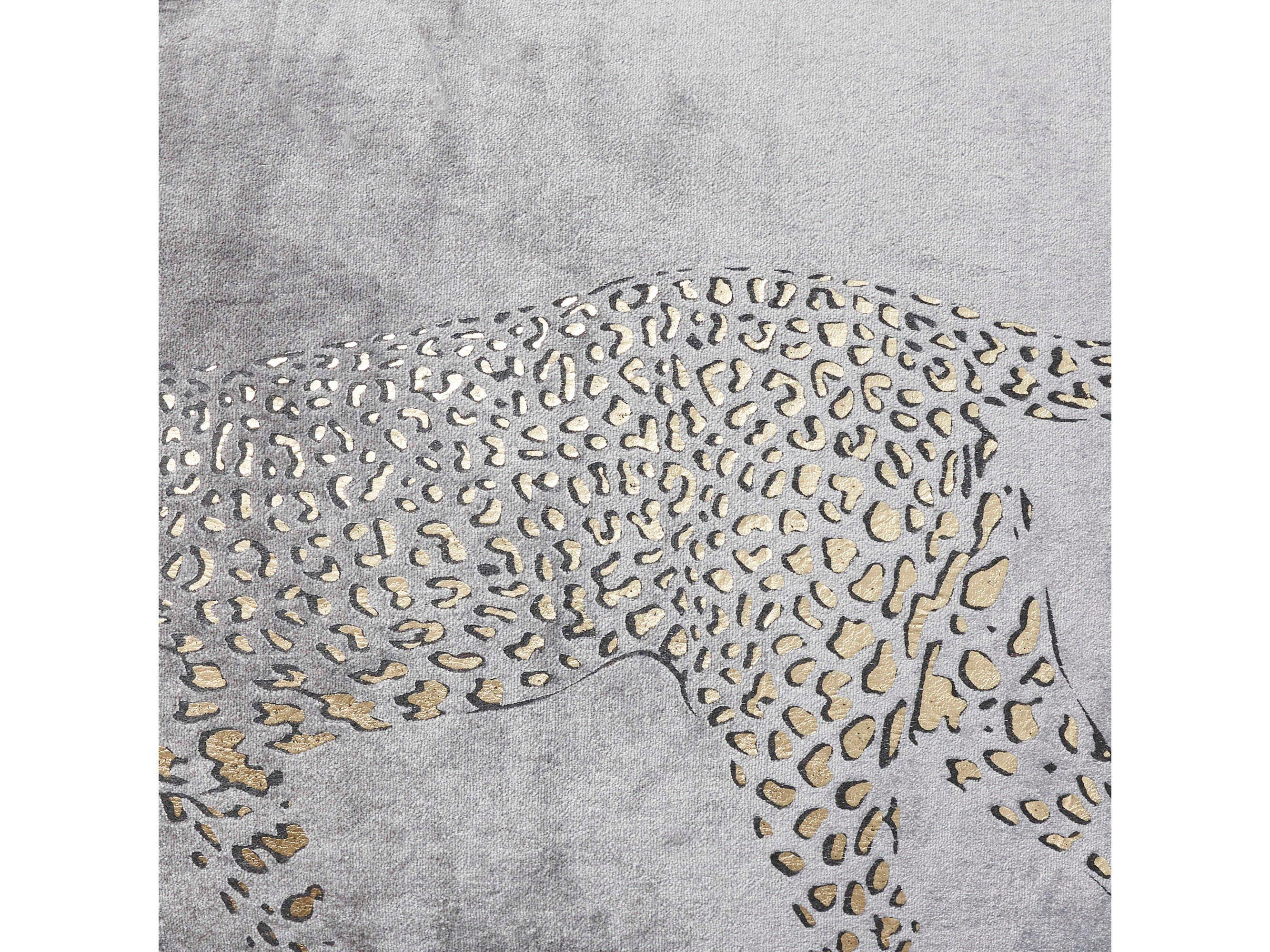 Nourison Mina Victory Sofia Metallic Leopard Pillow