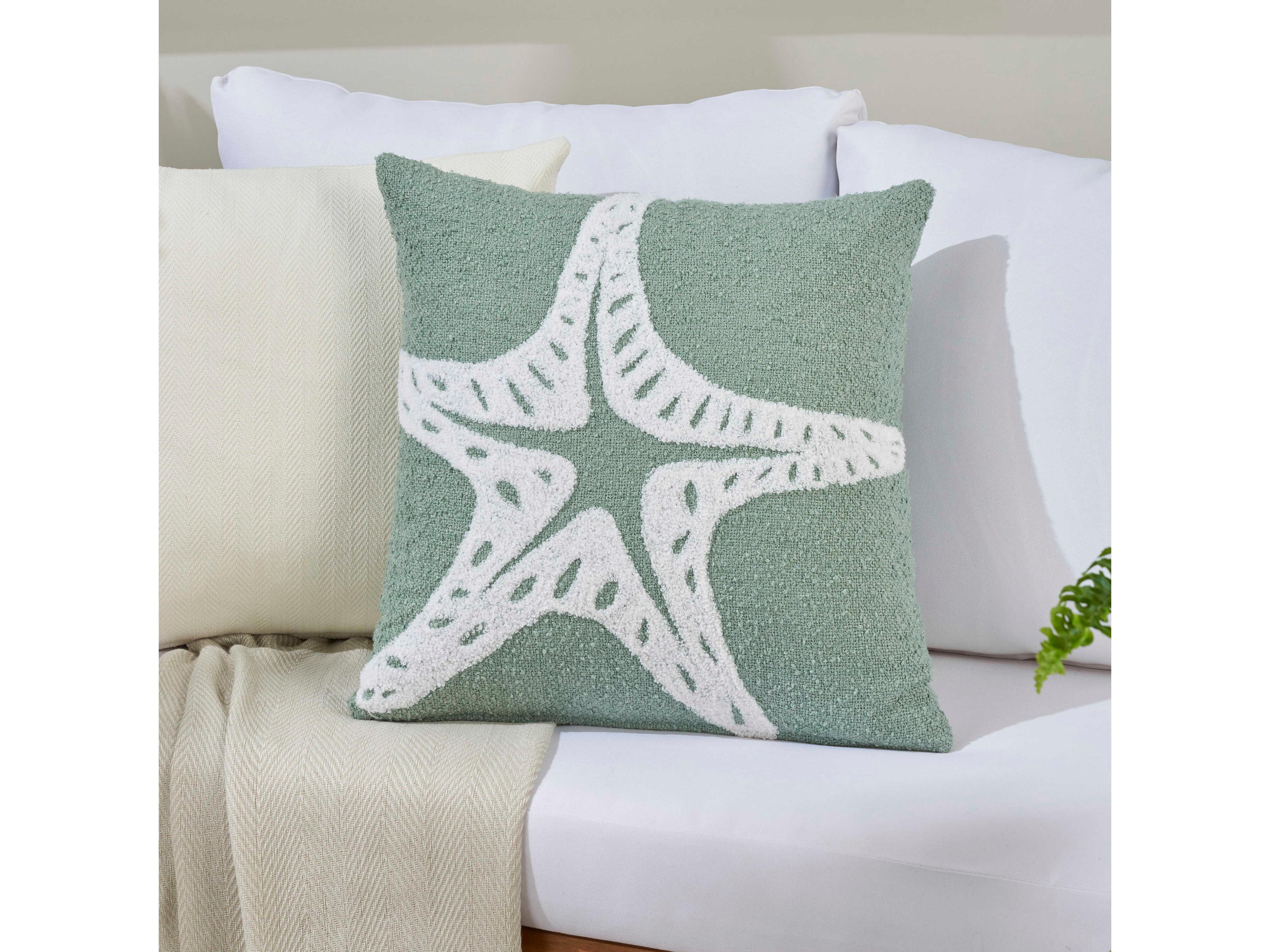 Nourison Mina Victory Outdoor Towel Starfish Pillow