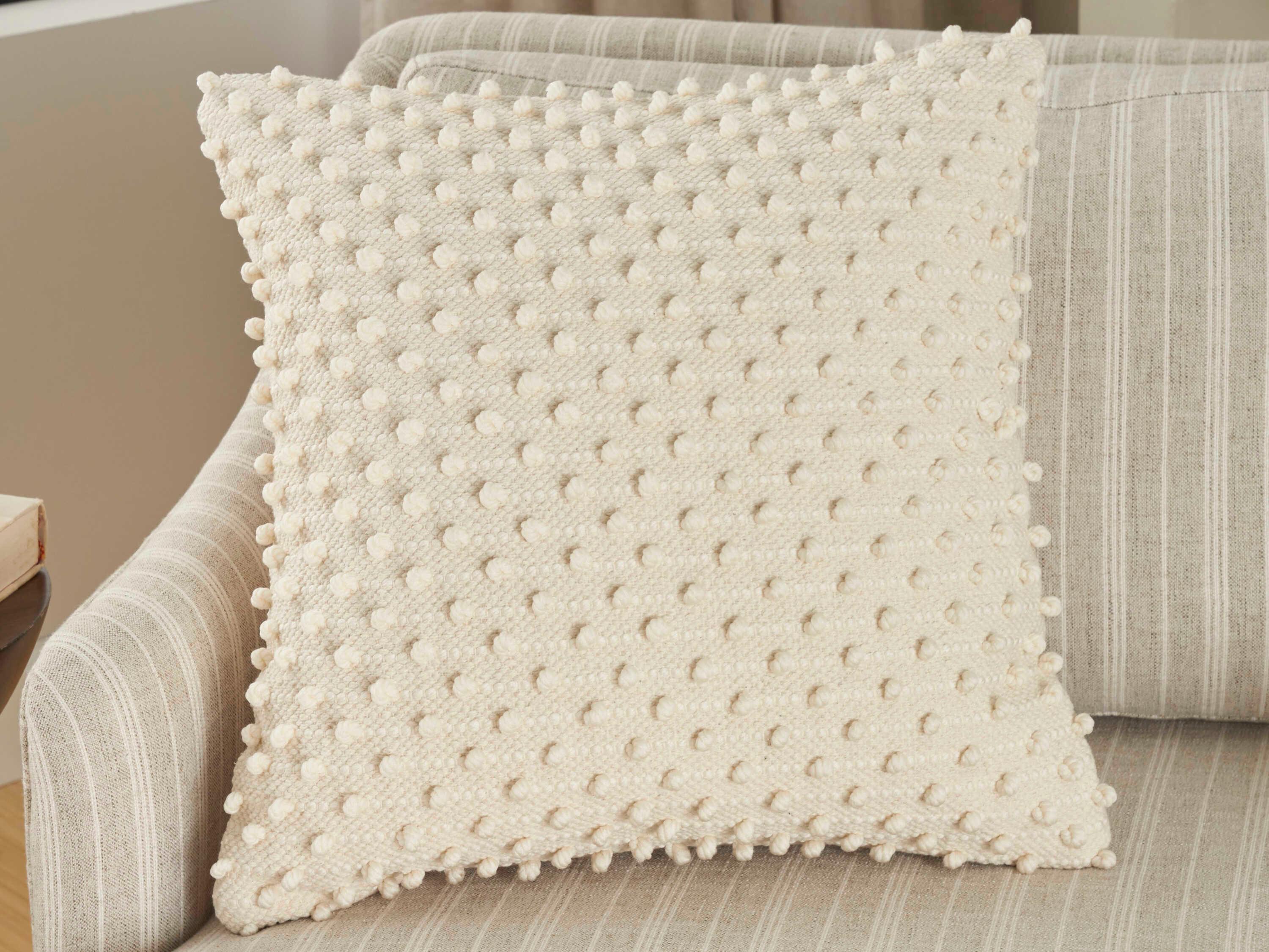 Nourison Lifestyle Loop Dots Throw Pillow