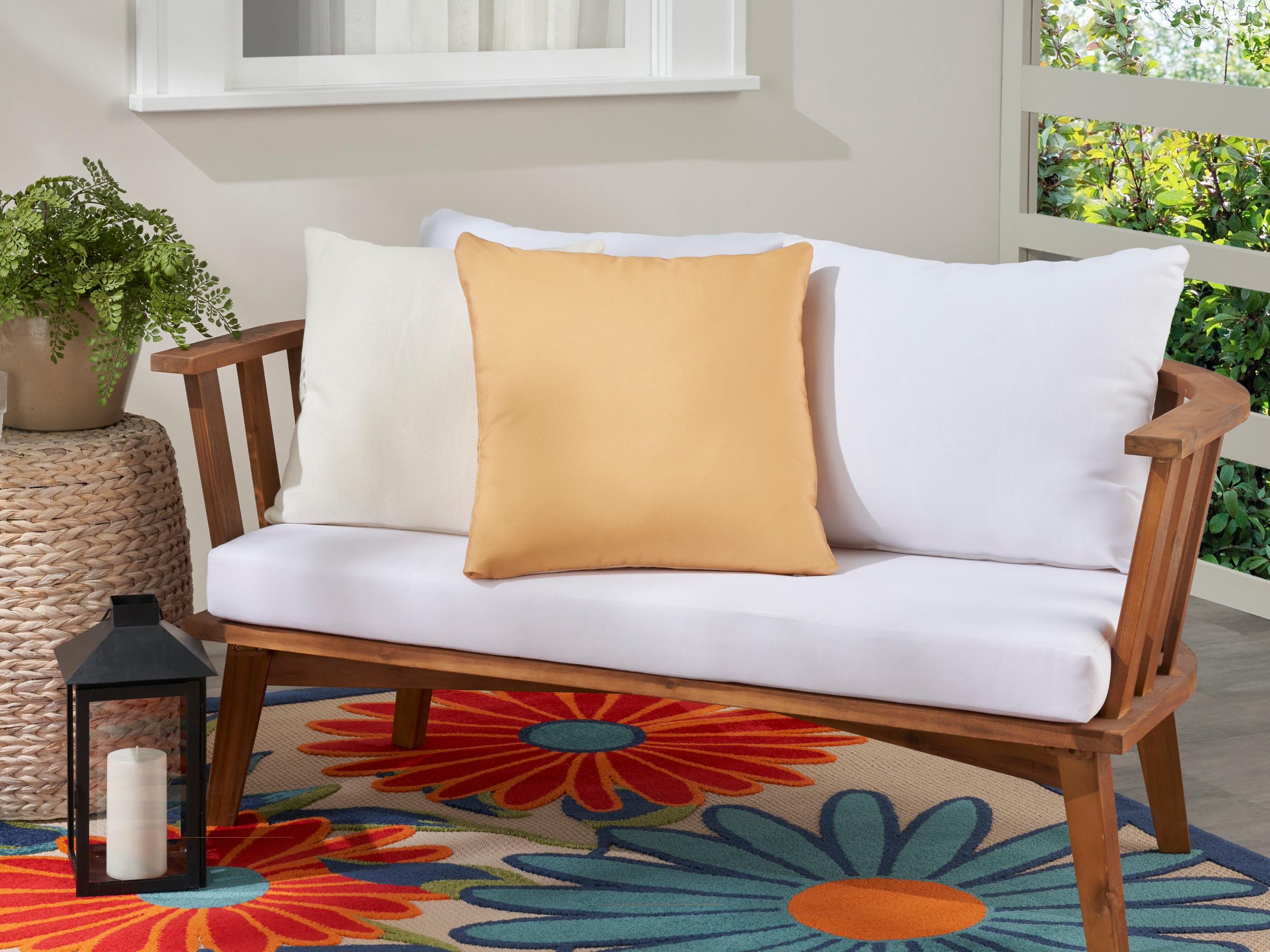 Nourison Mina Victory Aloha Yellow 20" x 20" Pillow