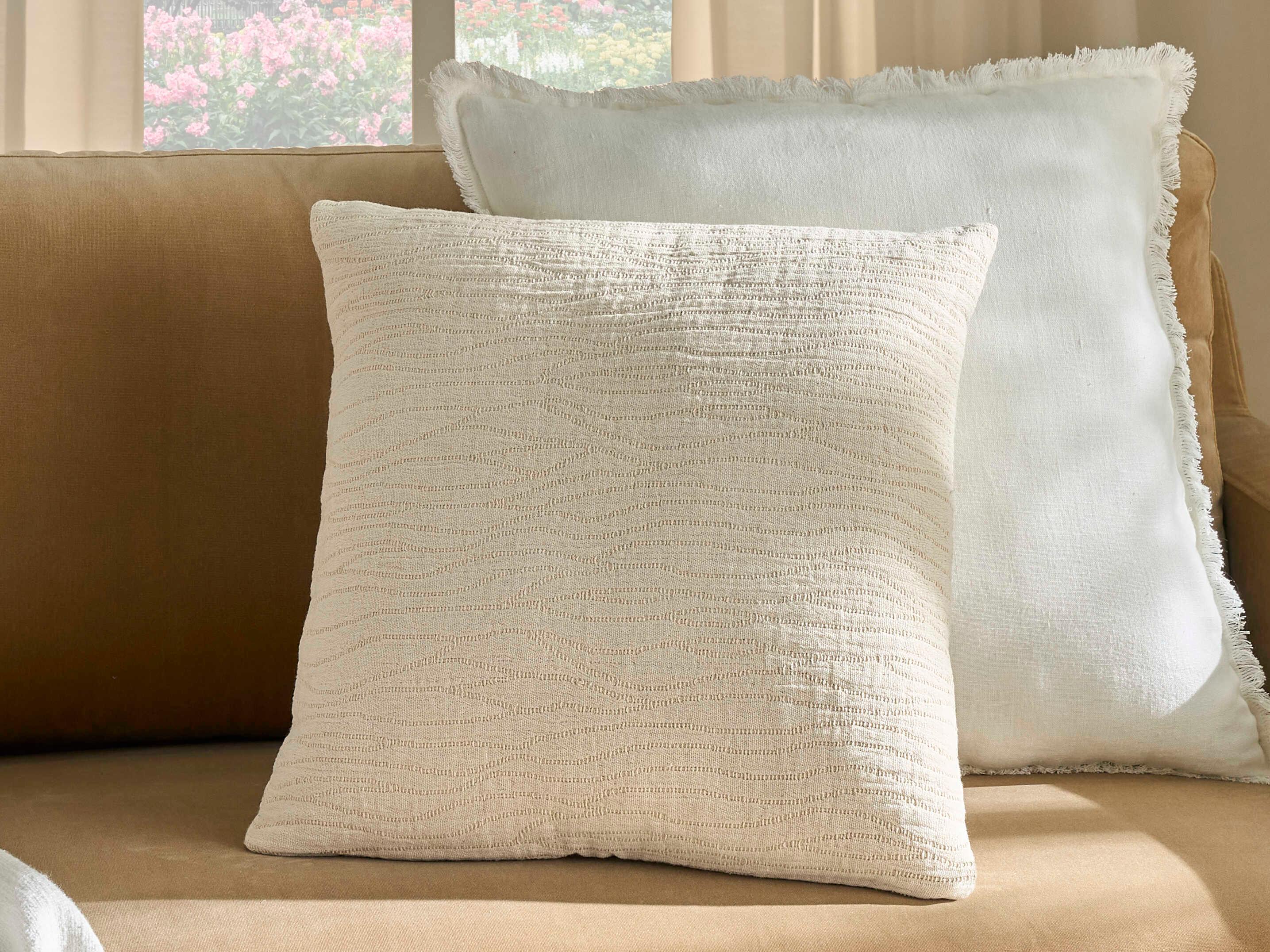 Nourison Mina Victory Lifestyle Ivory Pillow Set of 2