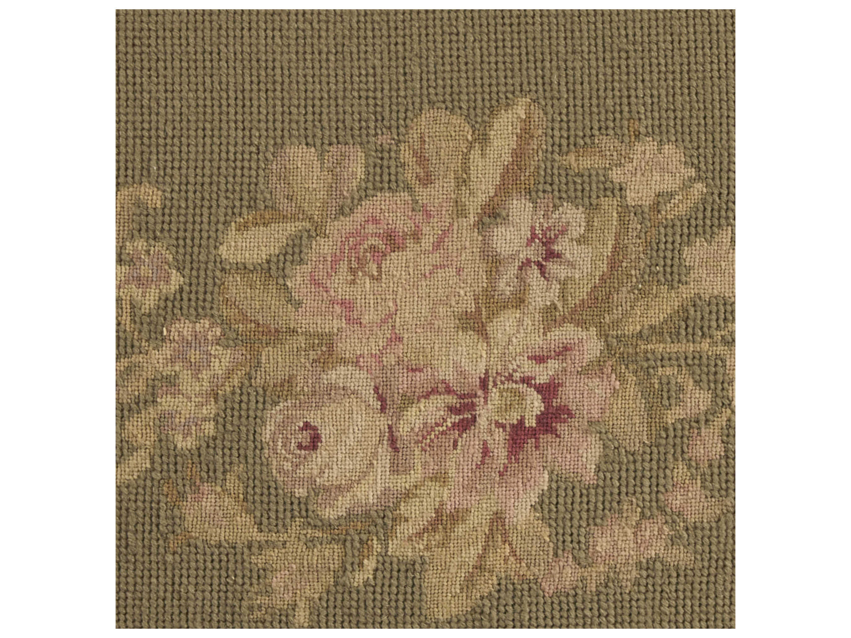 Nourison Mina Victory Vintage Floral Center 20" x 30" Sage Pillow