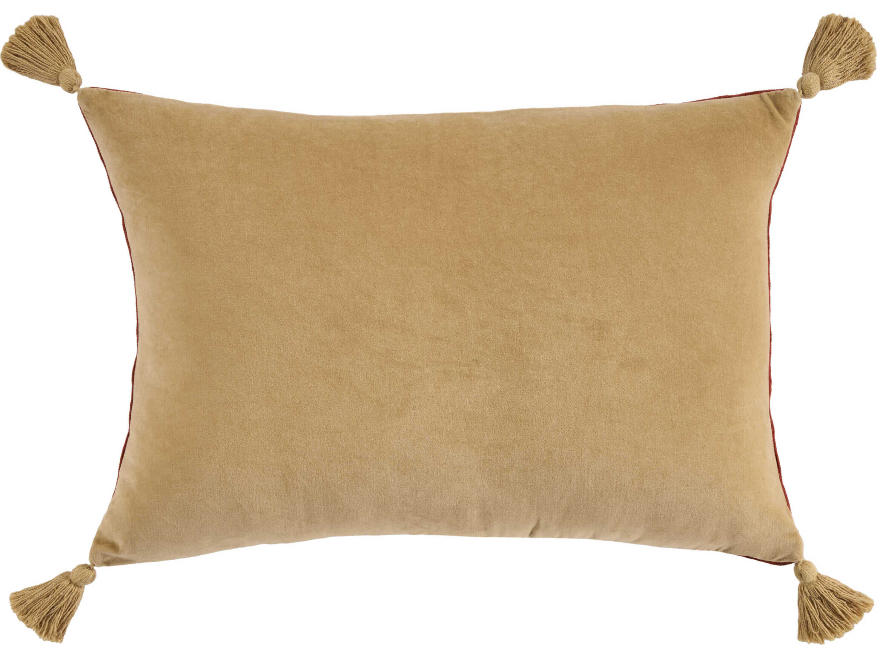 Nourison Mina Victory Vintage Floral Center 20" x 30" Rust Pillow