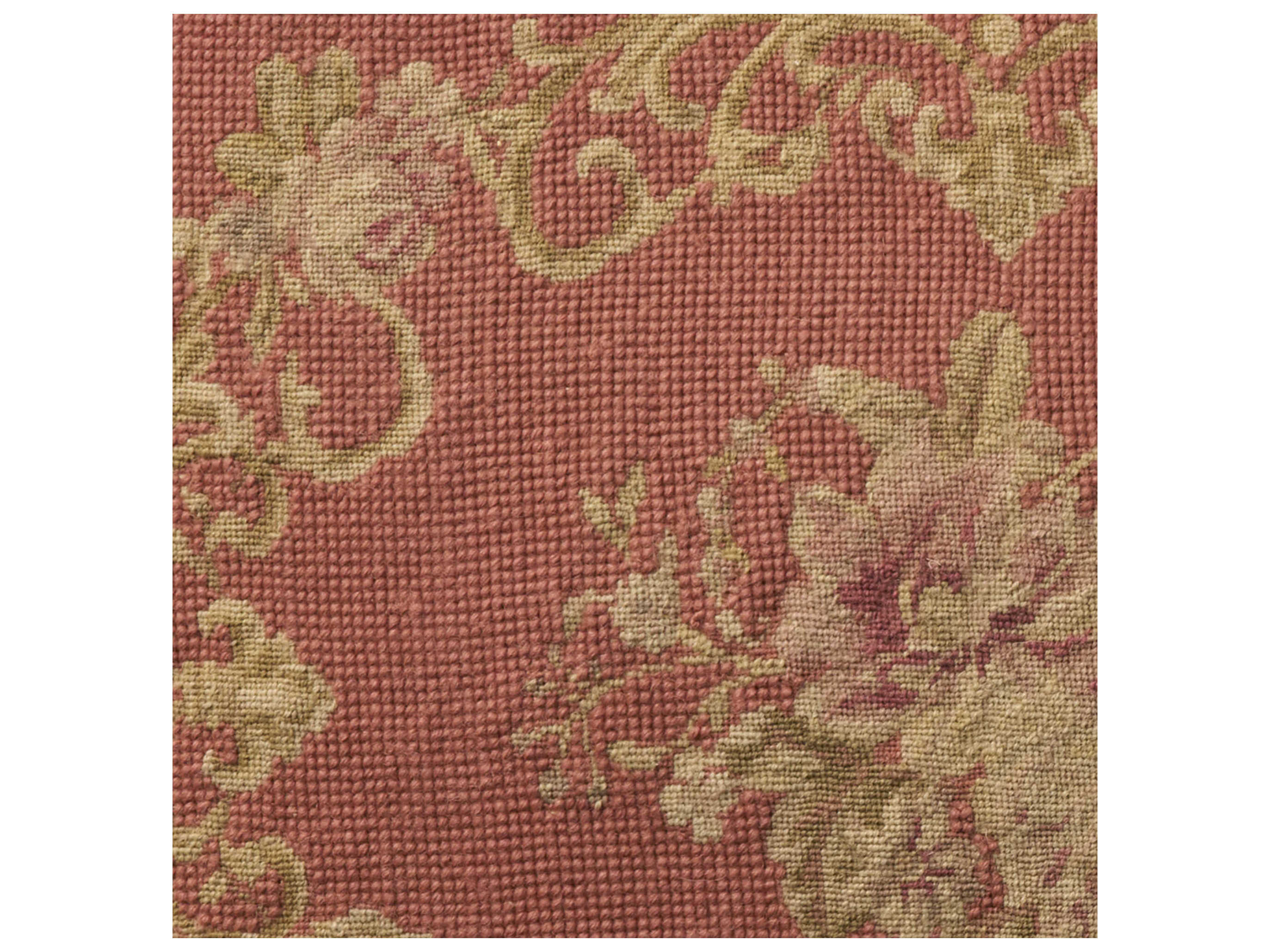 Nourison Mina Victory Vintage Floral Center 18" x 22" Coral Pillow