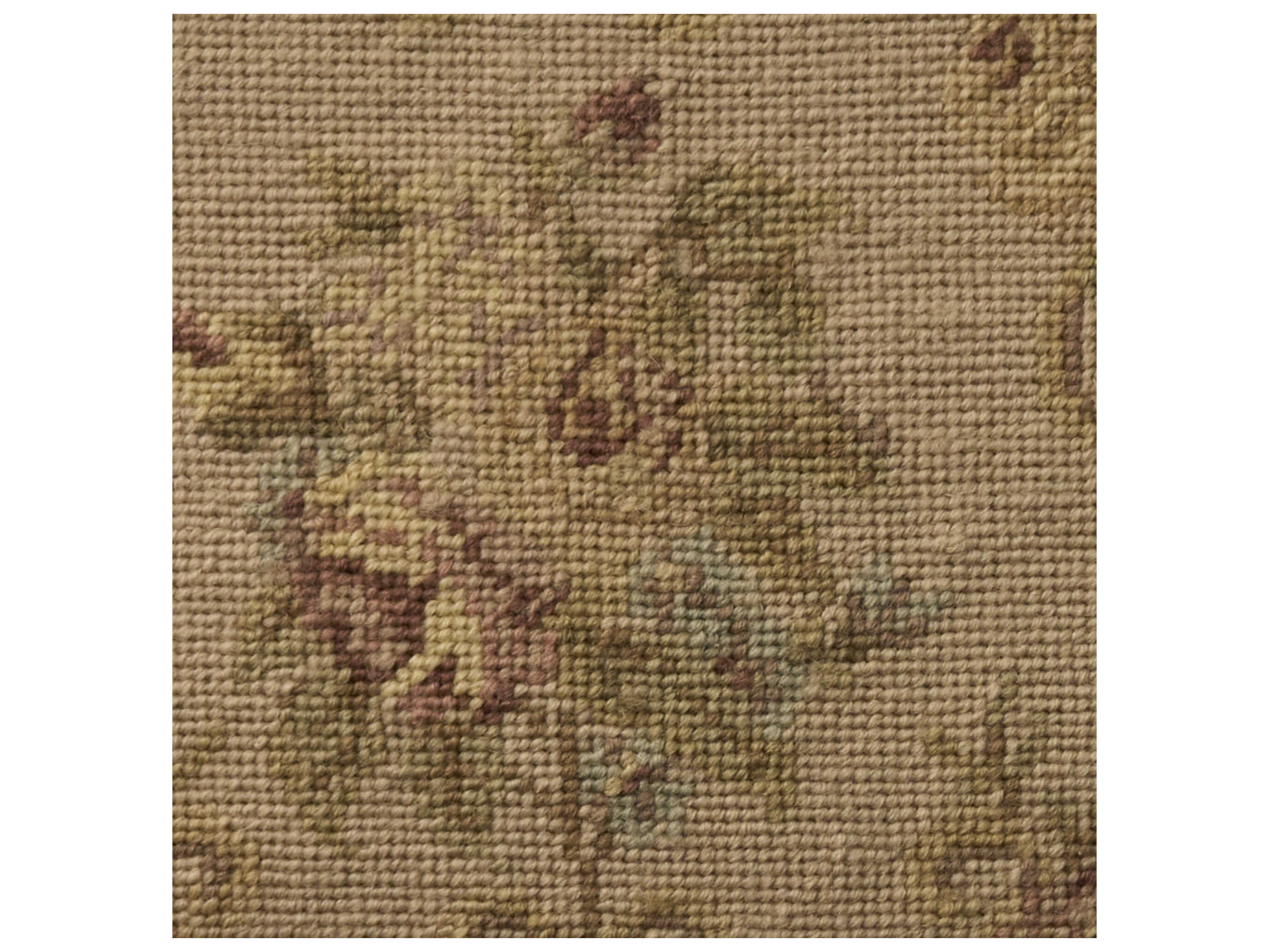 Nourison Mina Victory Vintage Floral Center 20" x 20" Beige Pillow