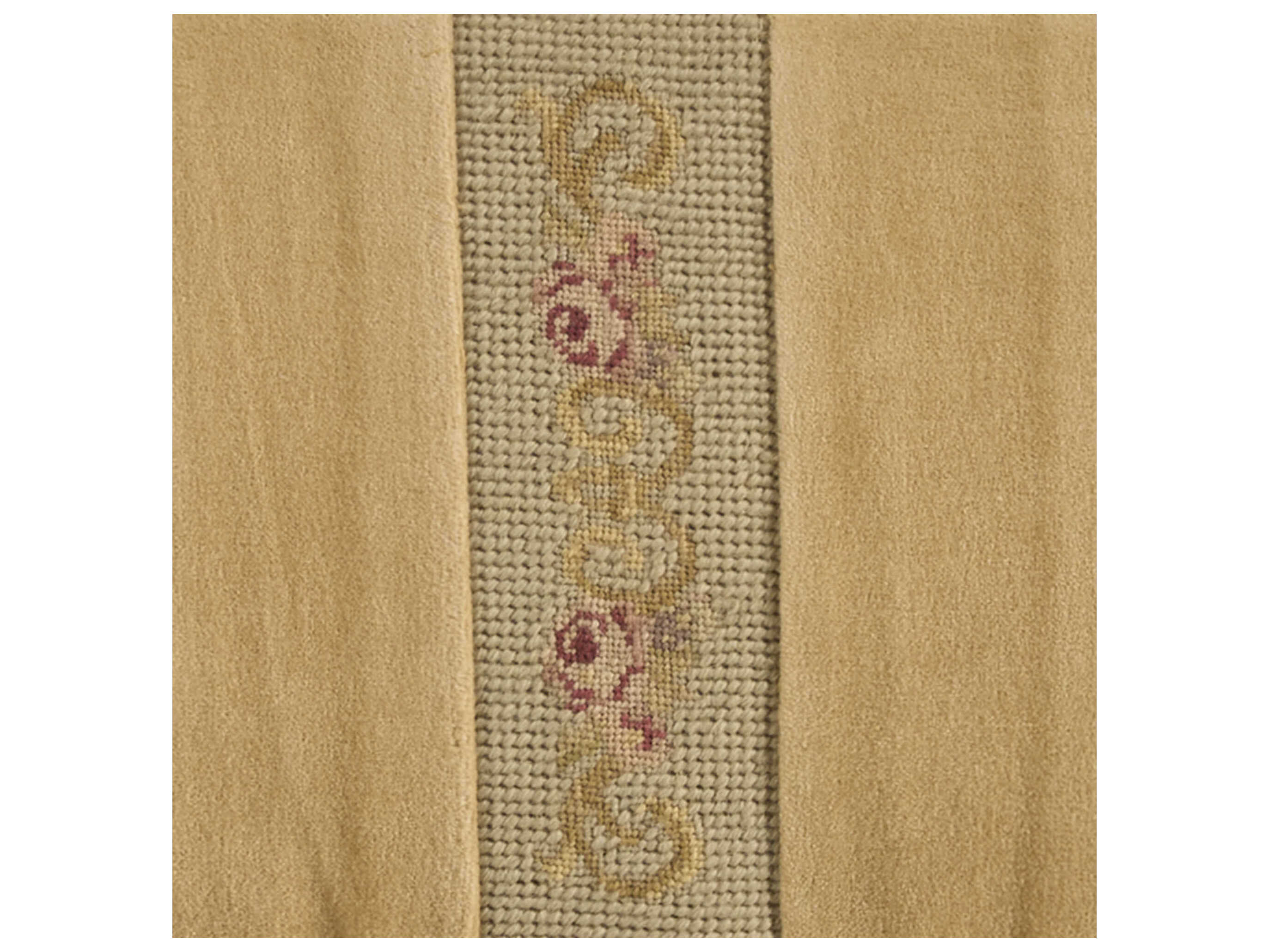 Nourison Mina Victory Vintage Floral Stripes 13" x 27" Seafoam Pillow