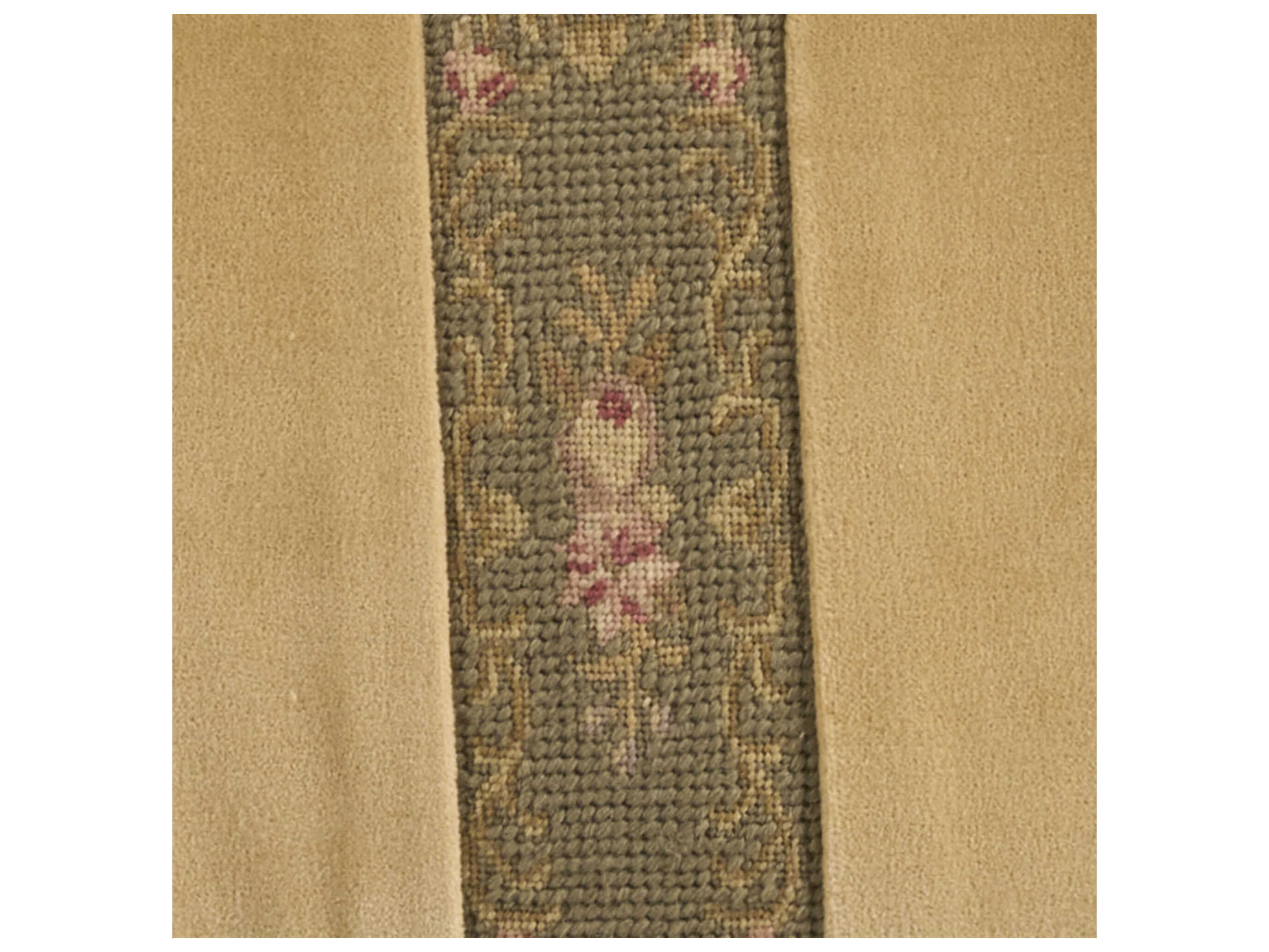 Nourison Mina Victory Vintage Floral Stripes 13" x 27" Sage Pillow