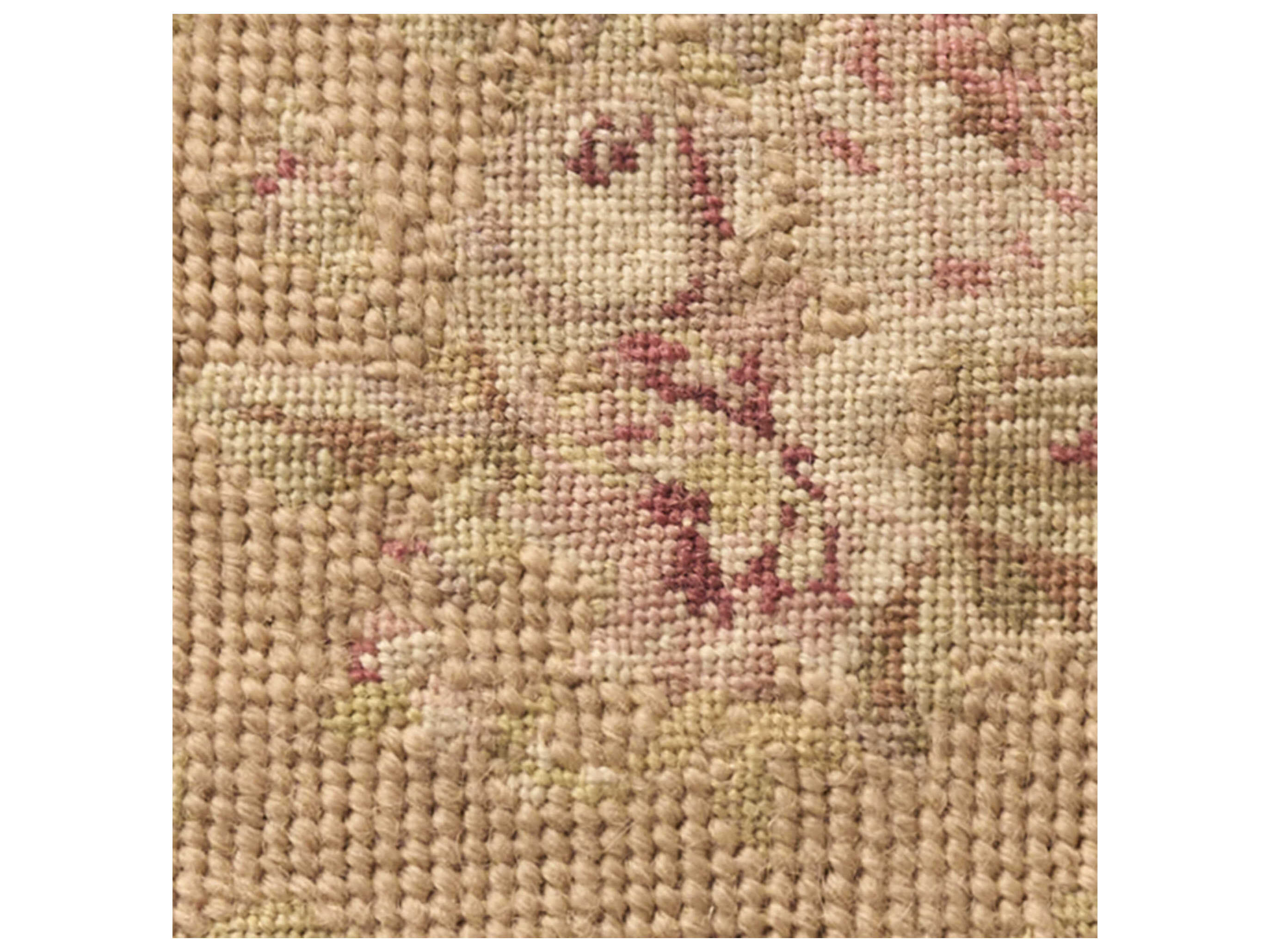Nourison Mina Victory Vintage Floral Checkers 15" x 15" Blush Pillow