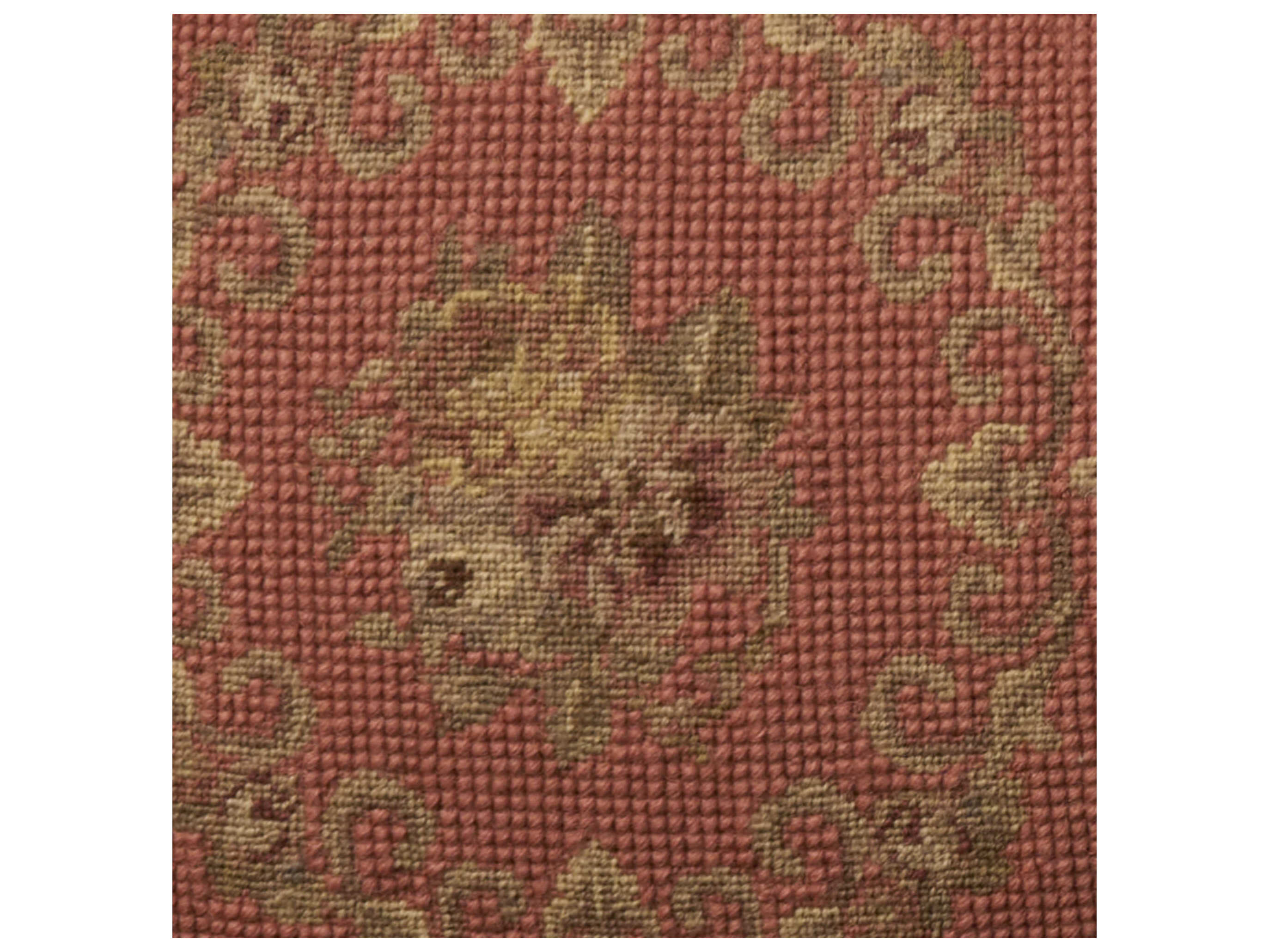 Nourison Mina Victory Vintage Floral Panels 12" x 22" Coral Pillow