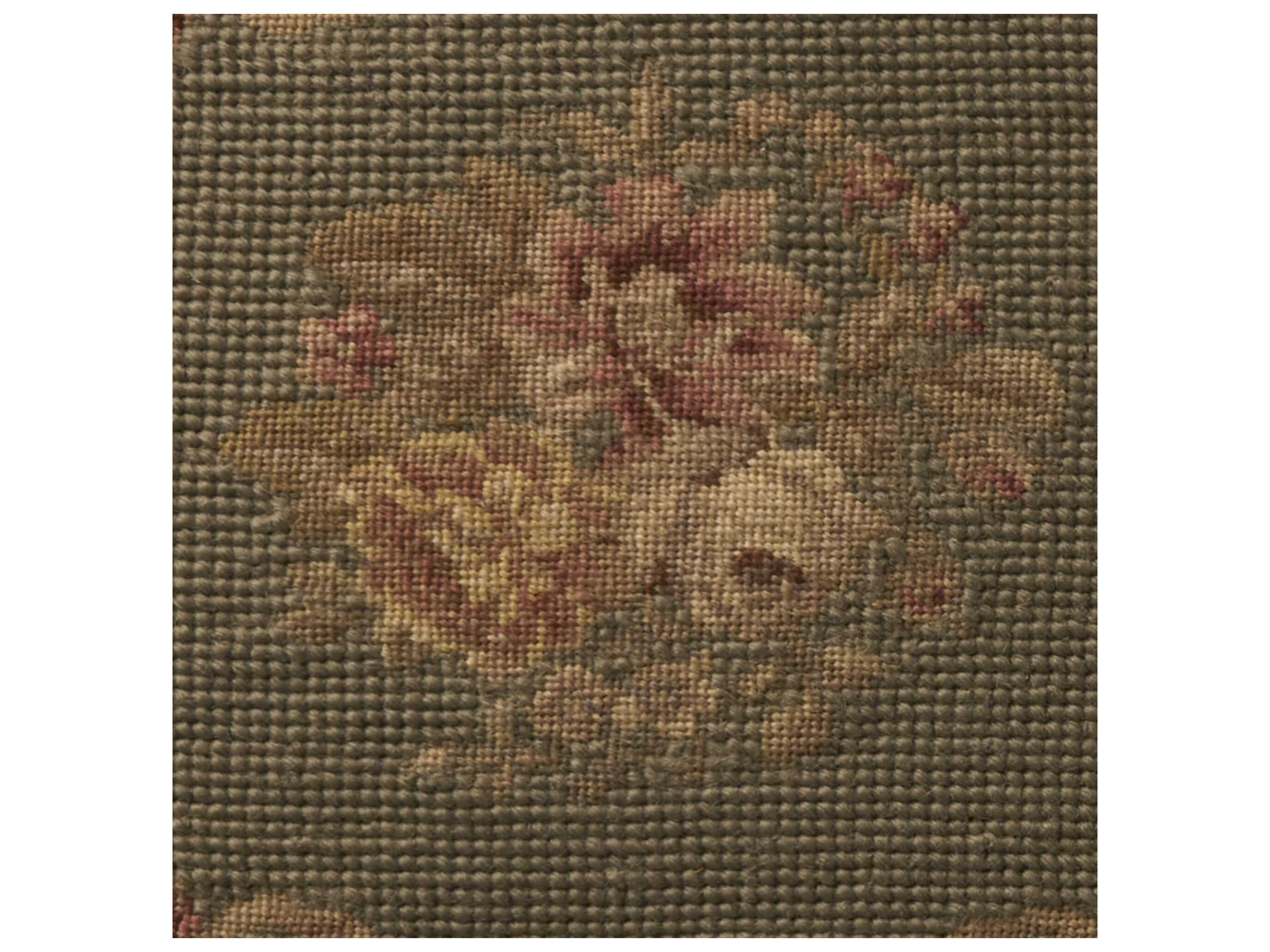 Nourison Mina Victory Vintage Floral Center 18" x 18" Sage Pillow