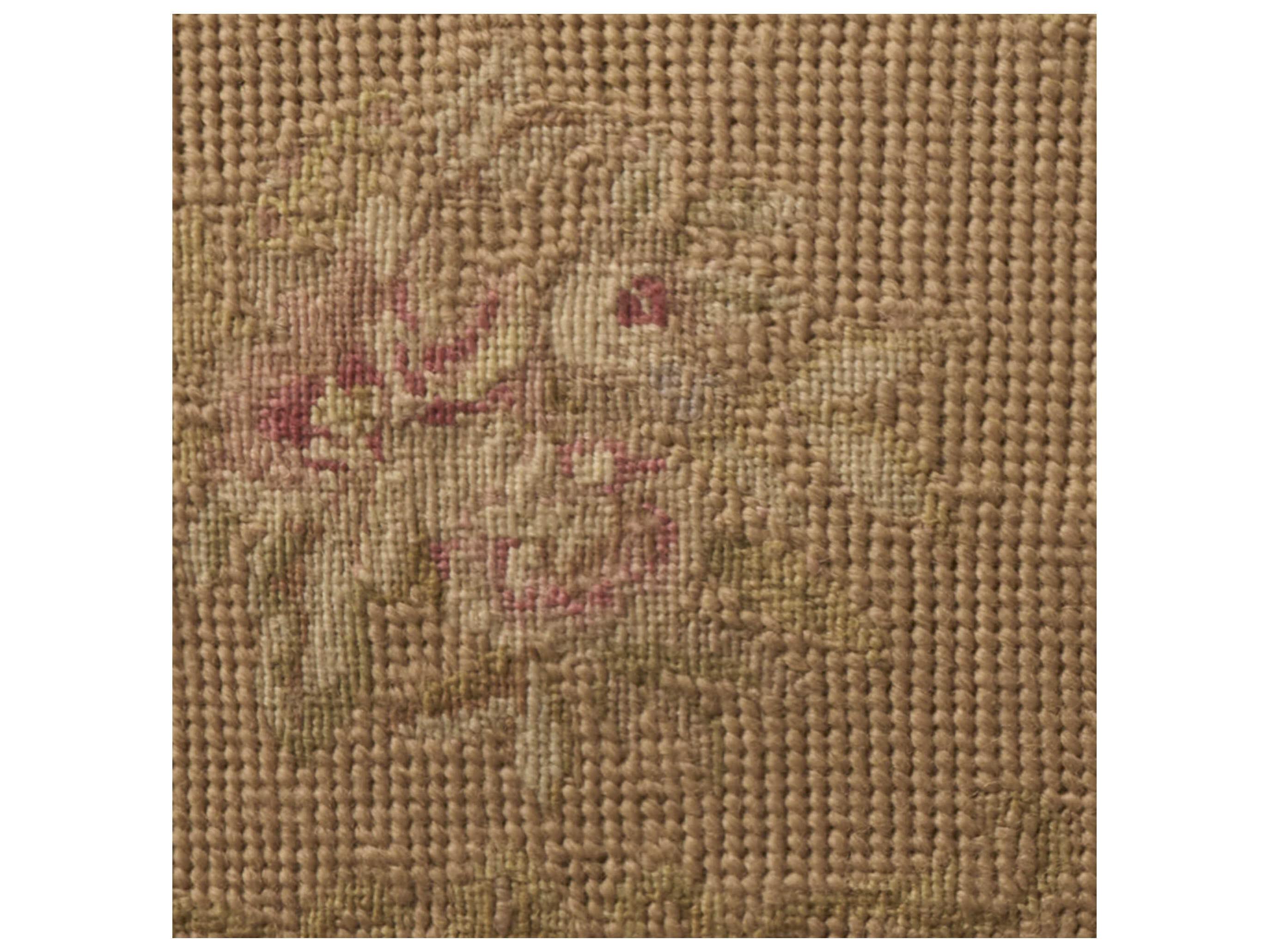 Nourison Mina Victory Vintage Oval Floral Border 14" x 18" Blush Pillow