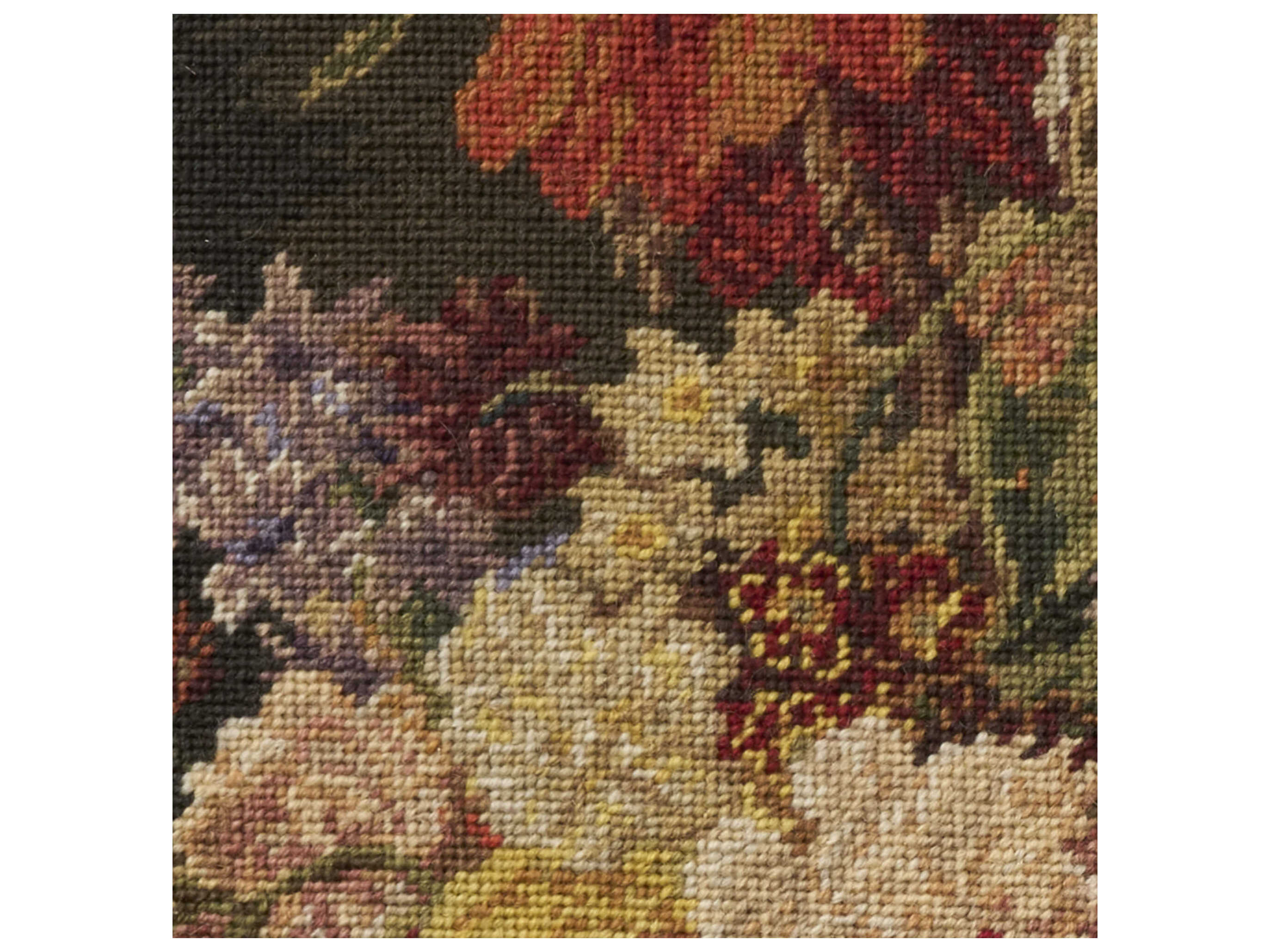 Nourison Mina Victory Vintage Flower Basket 20" x 20" Multicolor Pillow