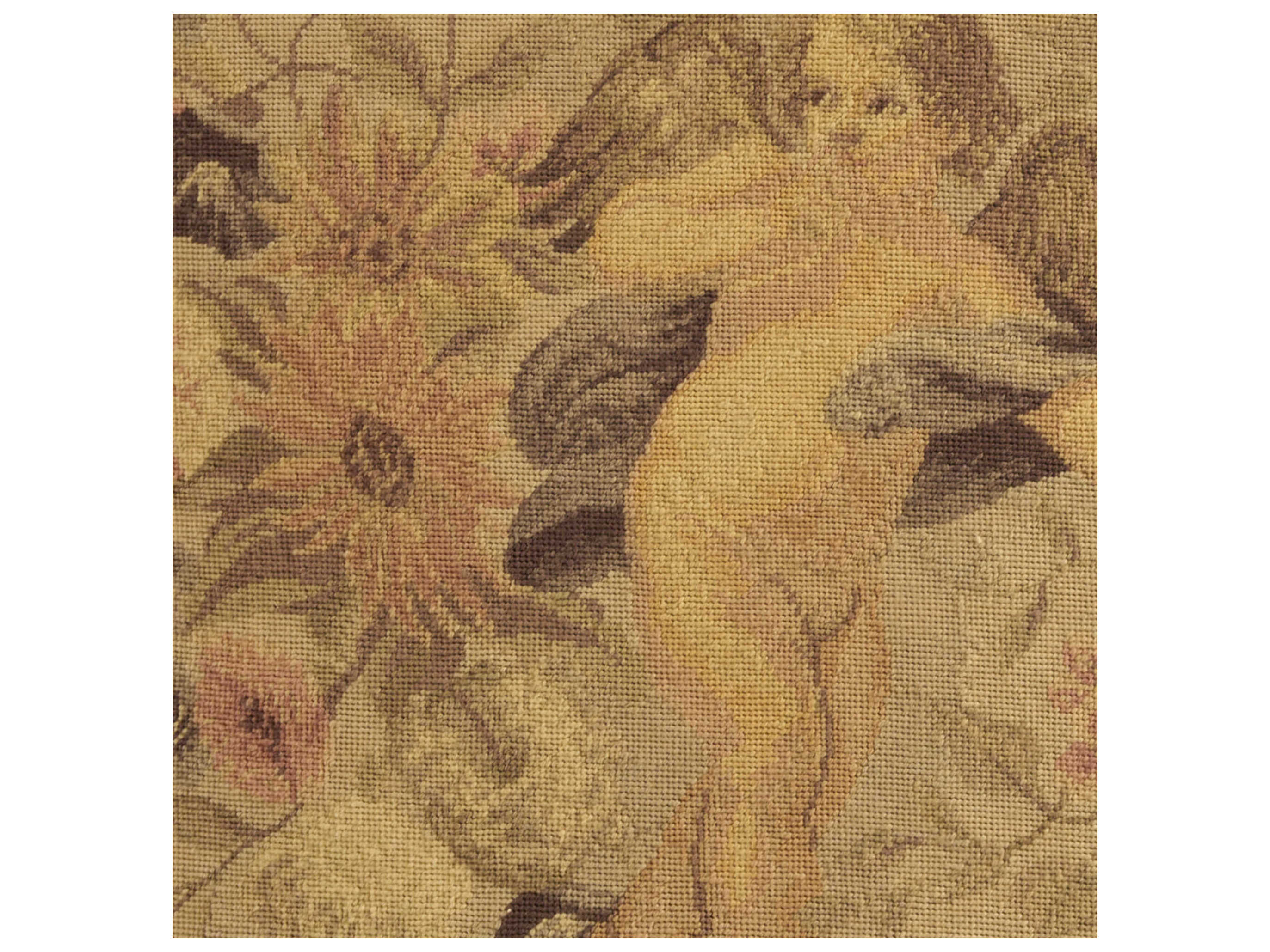 Nourison Mina Victory Vintage Angel 24" x 24" Beige Pillow