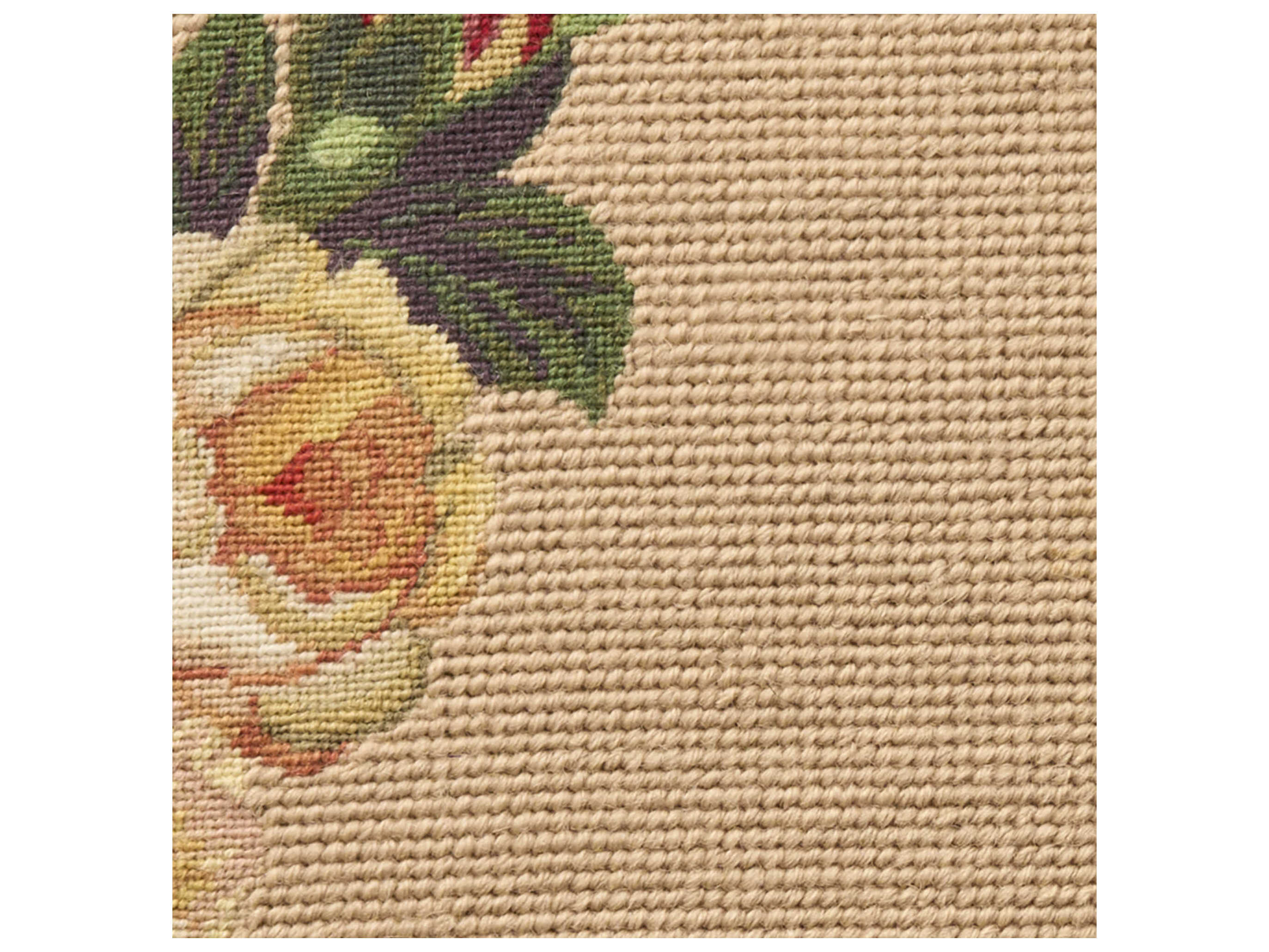 Nourison Mina Victory Vintage Rose Border 16" x 24" Beige Pillow