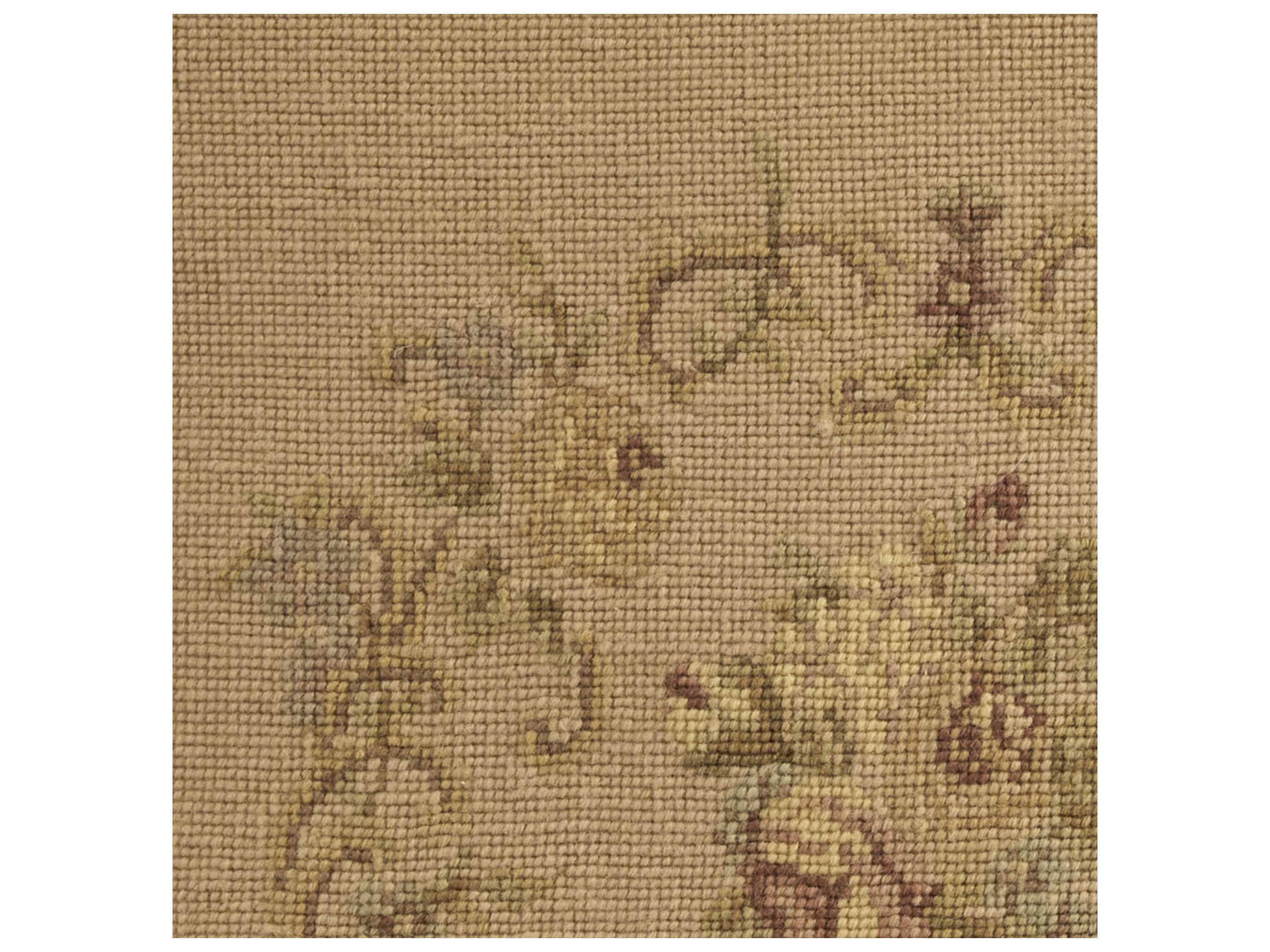 Nourison Mina Victory Vintage Floral Center 22" x 22" Beige Pillow