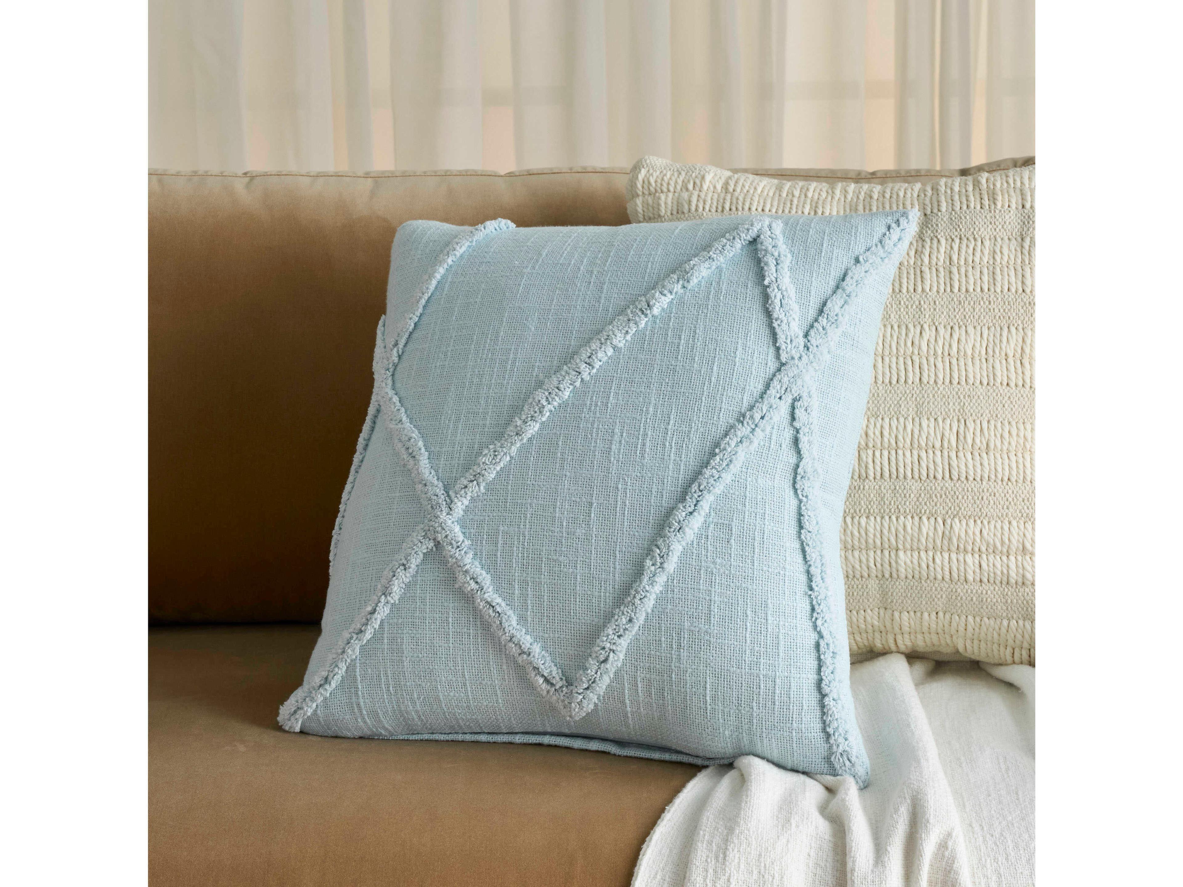 Nourison Mina Victory Lifestyle Distressed Diamond Pillow