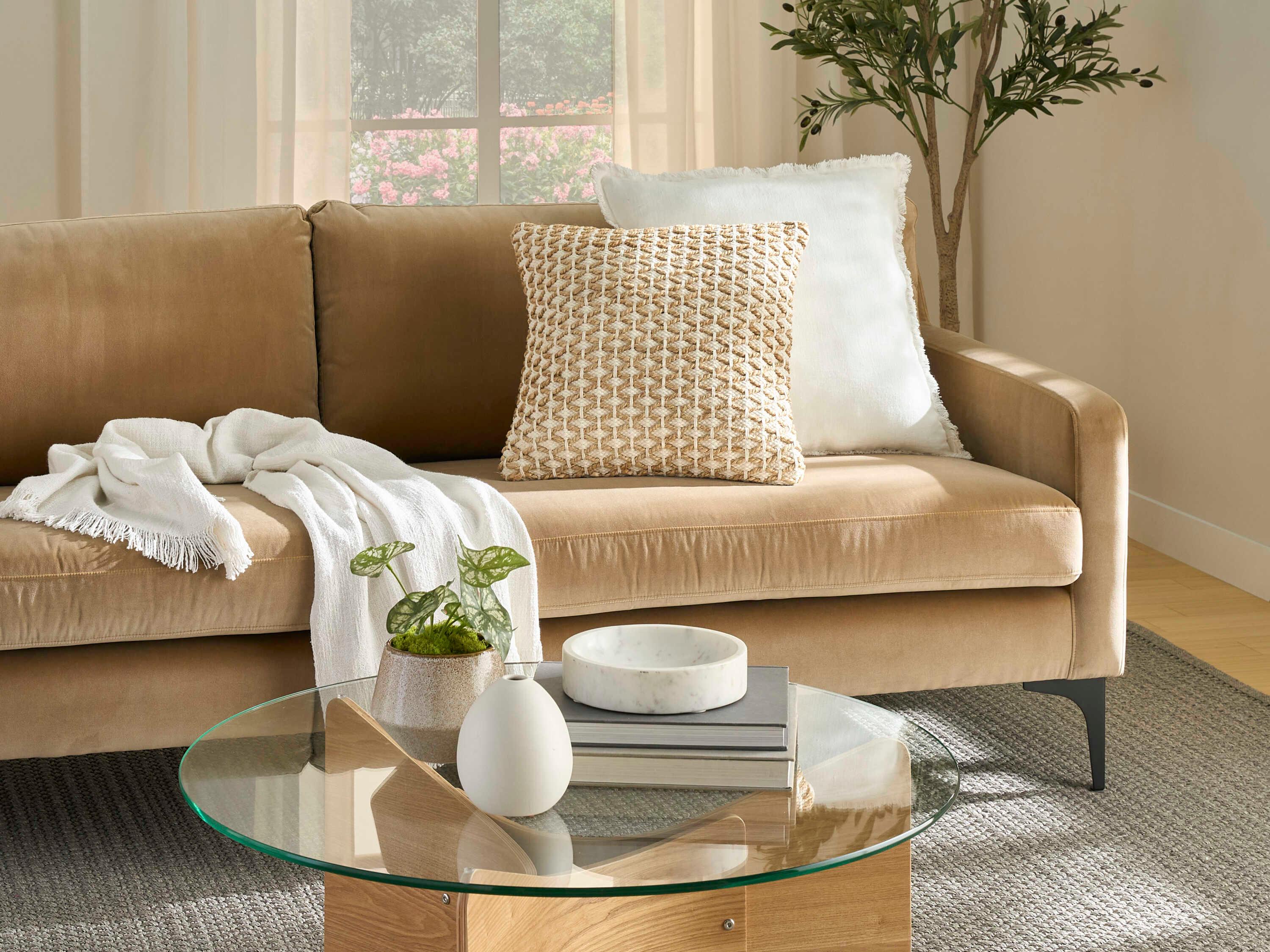 Nourison Lifestyle Jute & Cotton Weave Throw Pillow