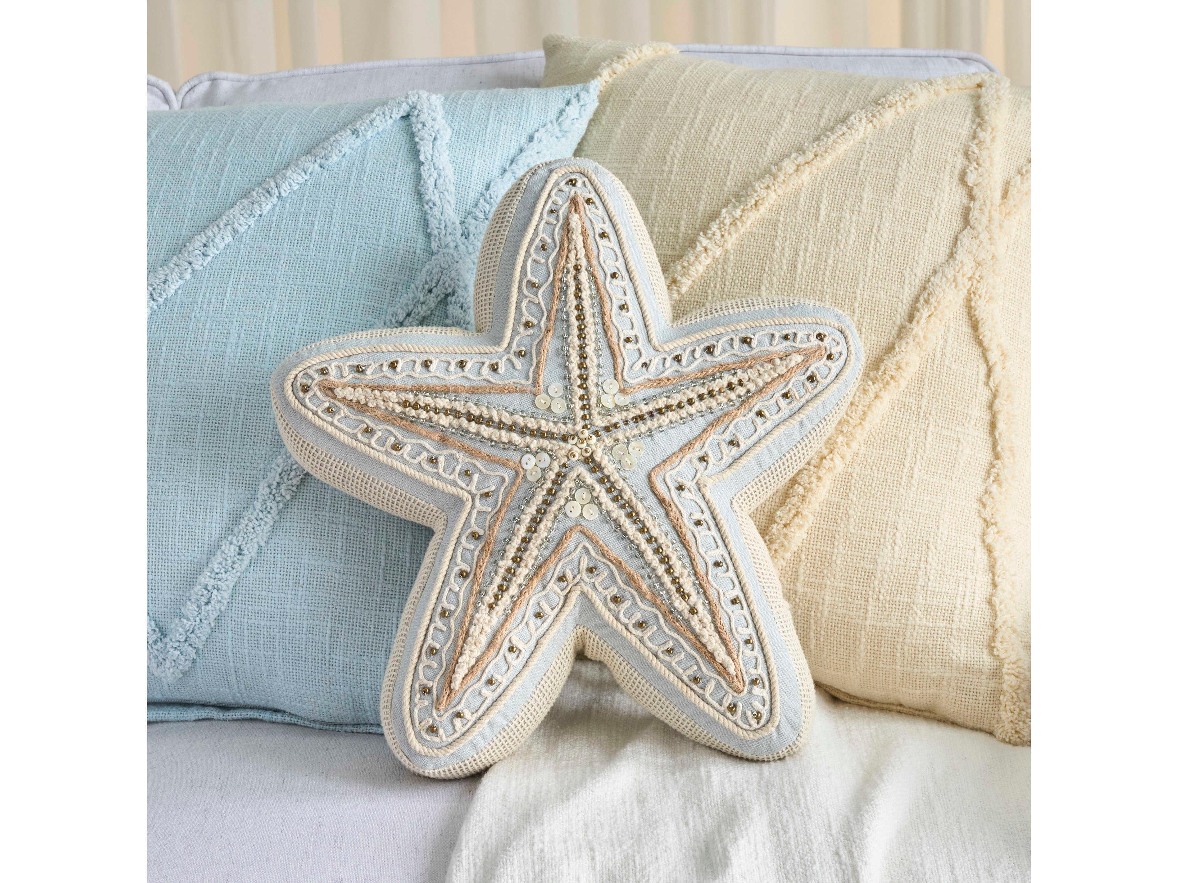 Nourison Mina Victory Coastal Embellished Starfish Pillow