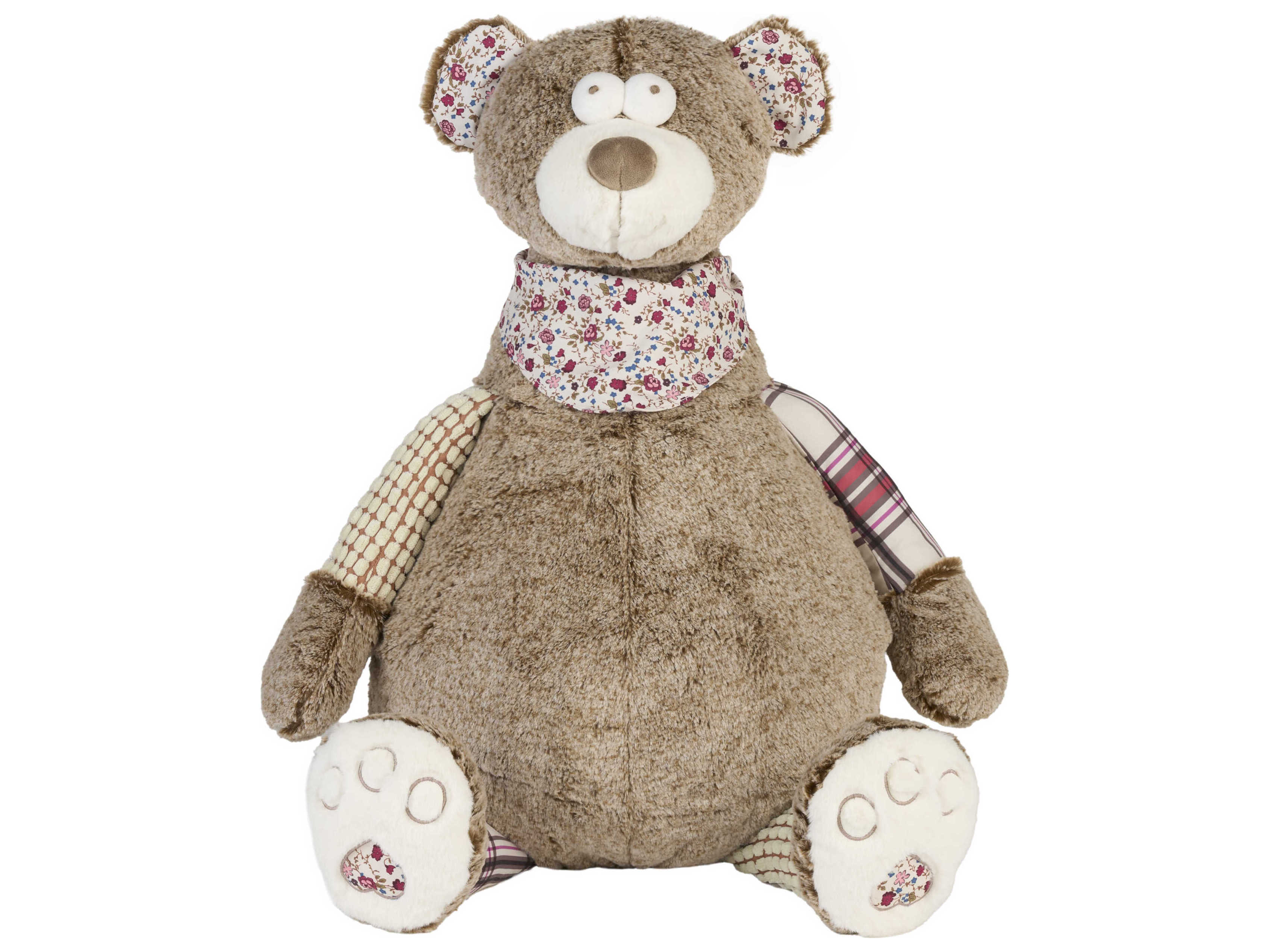 Nourison Mina Victory Bear Brown Plush