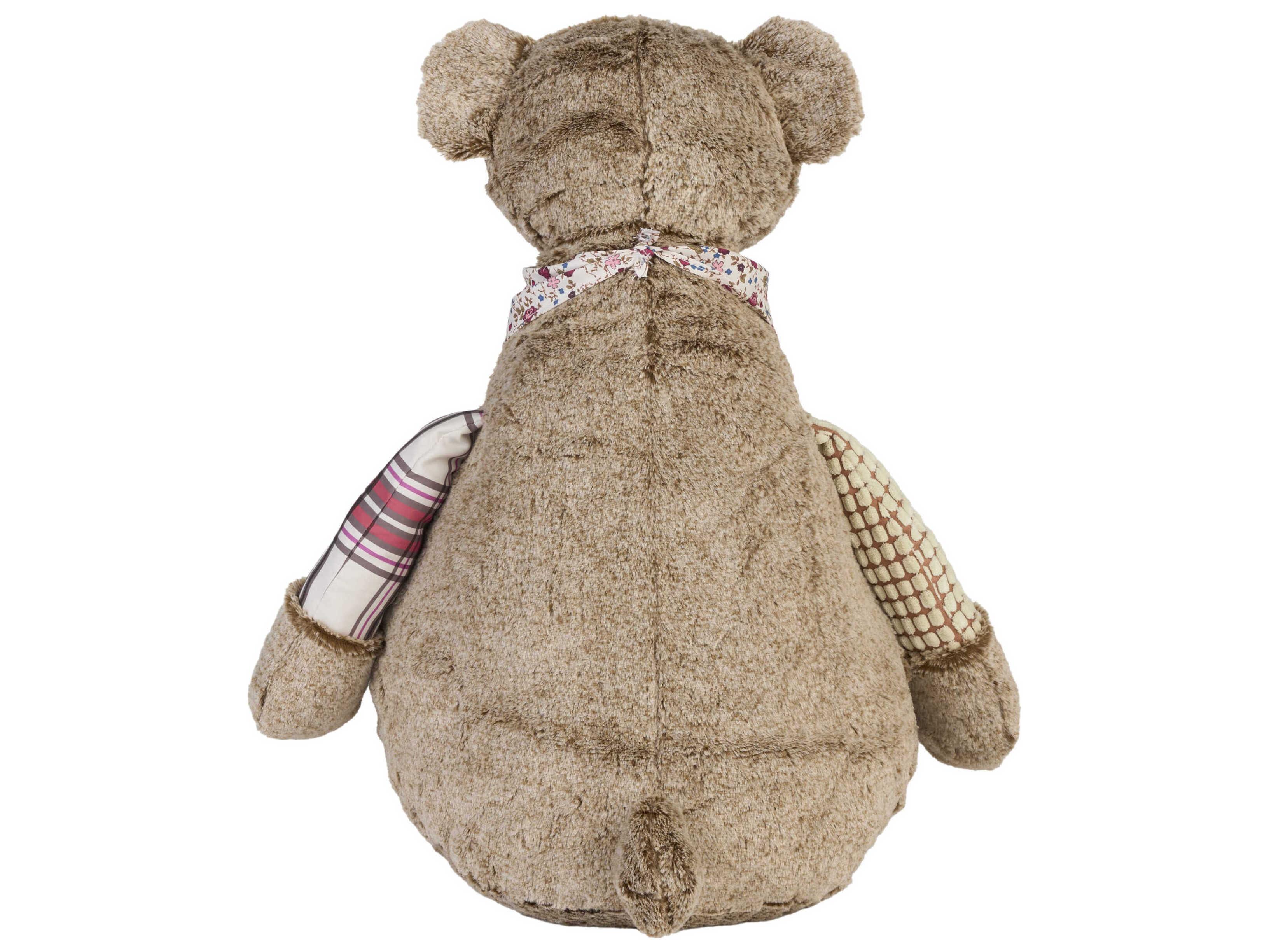 Nourison Mina Victory Bear Brown Plush