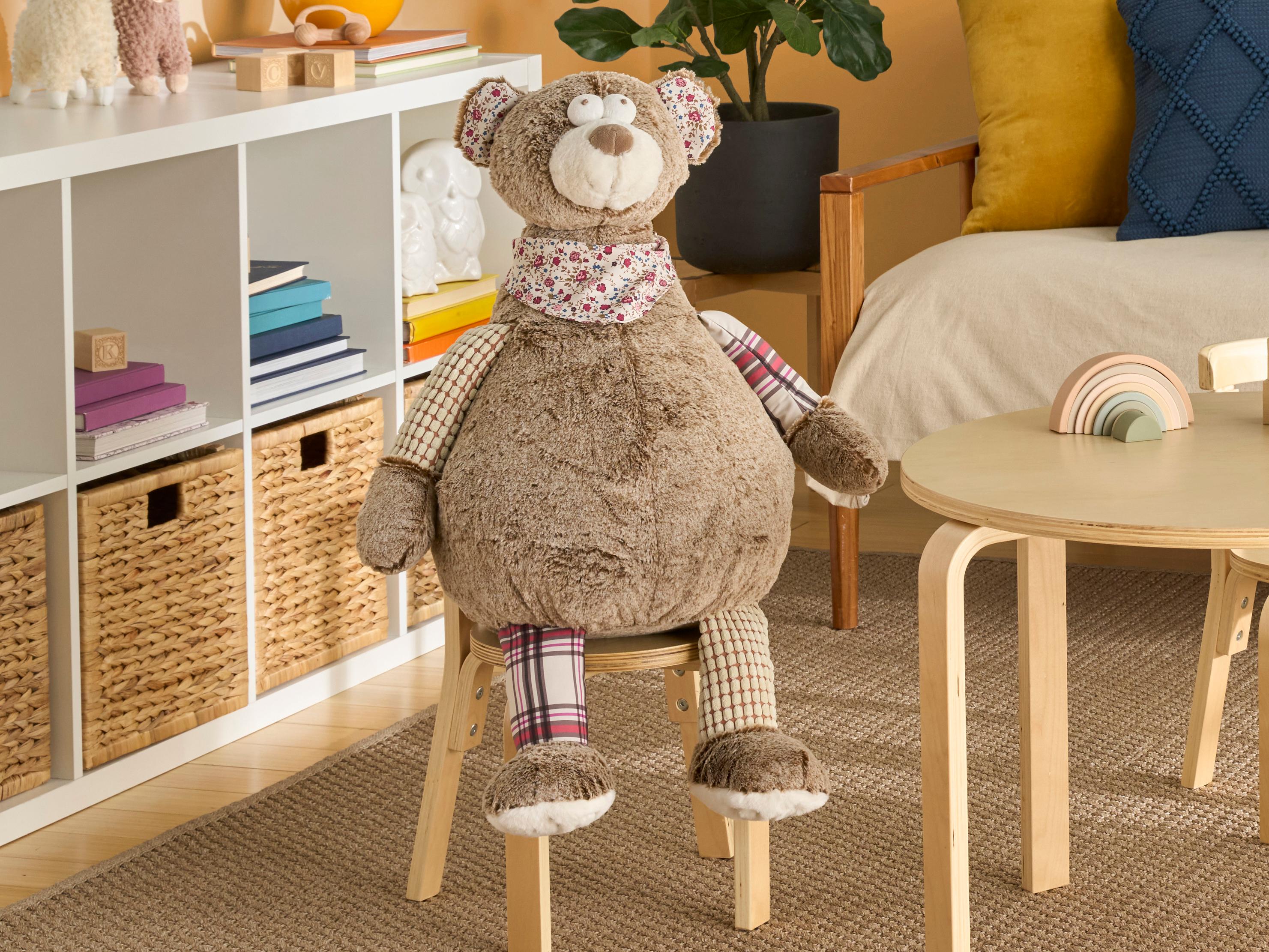 Nourison Mina Victory Bear Brown Plush