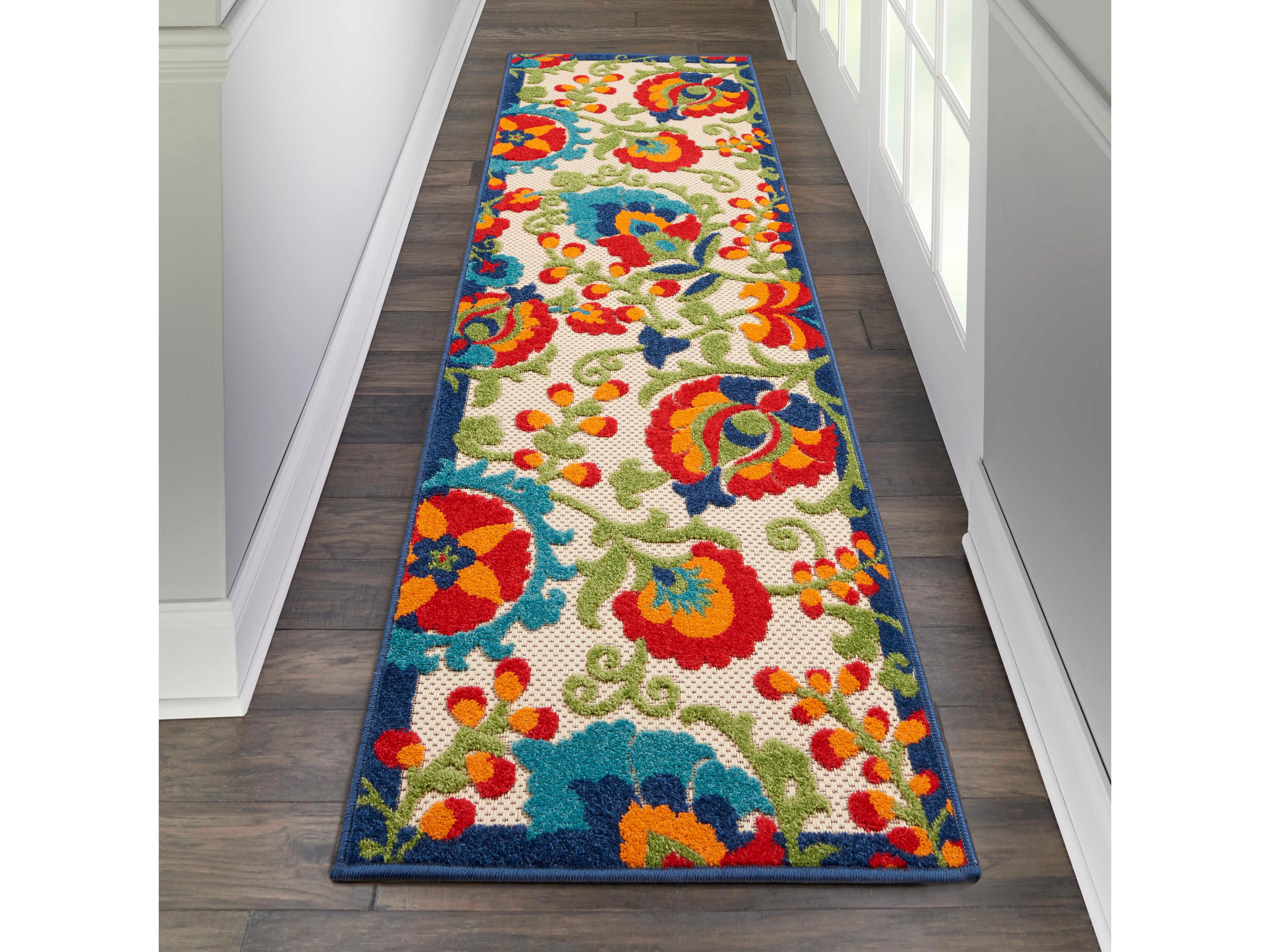 Nourison Aloha Bordered Runner Area Rug