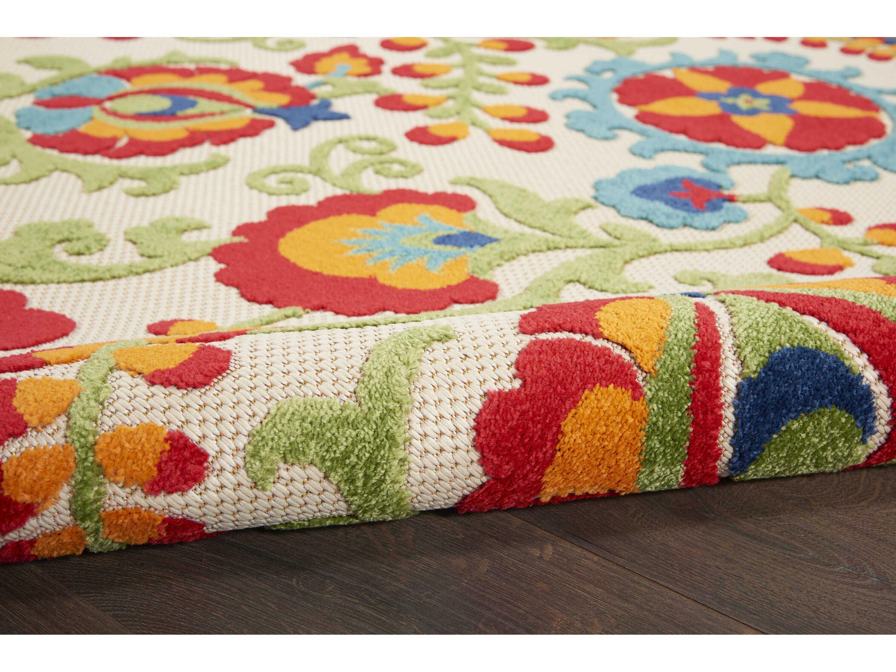 Nourison Aloha Bordered Runner Area Rug