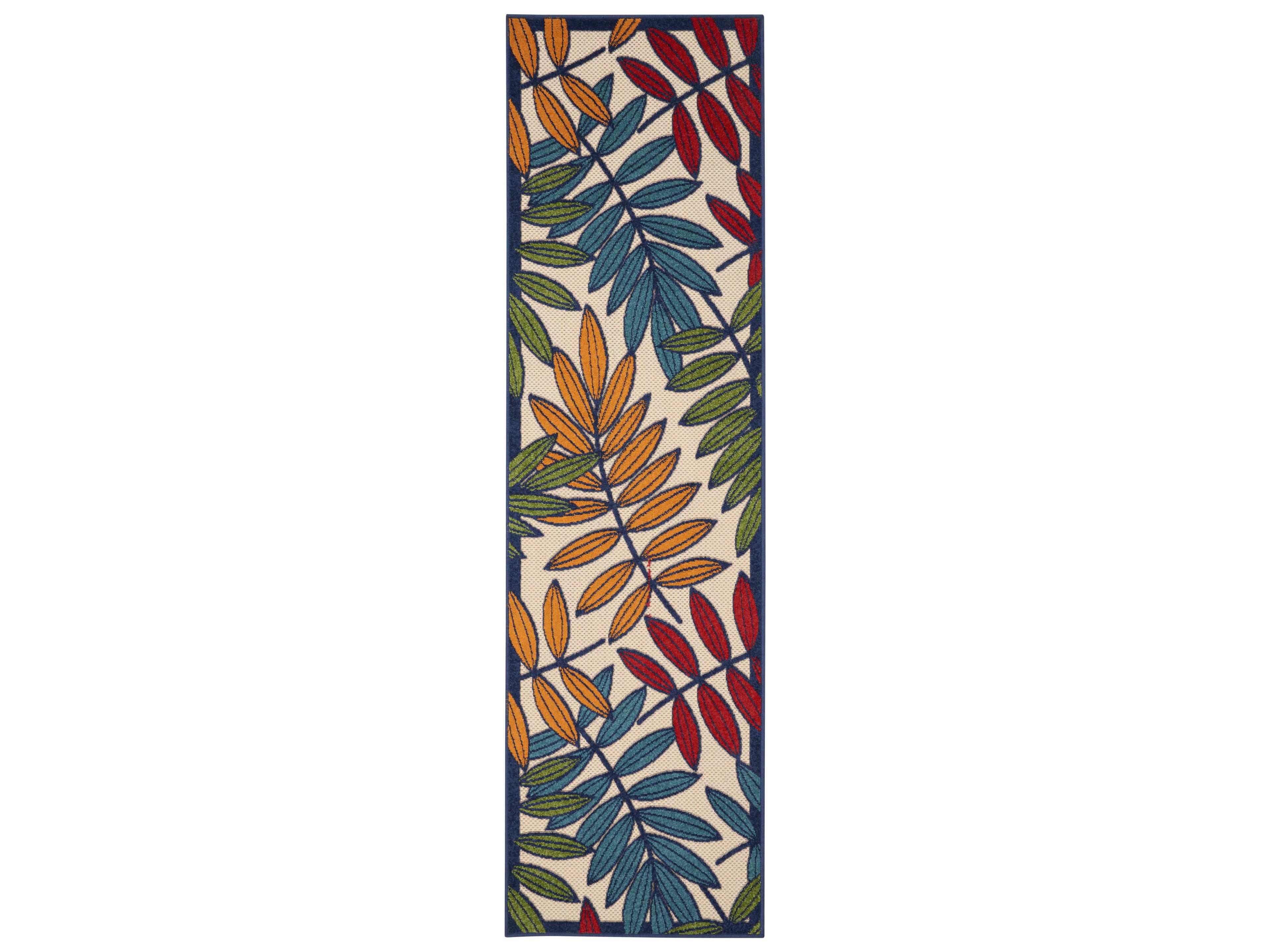 Nourison Aloha Bordered Runner Area Rug