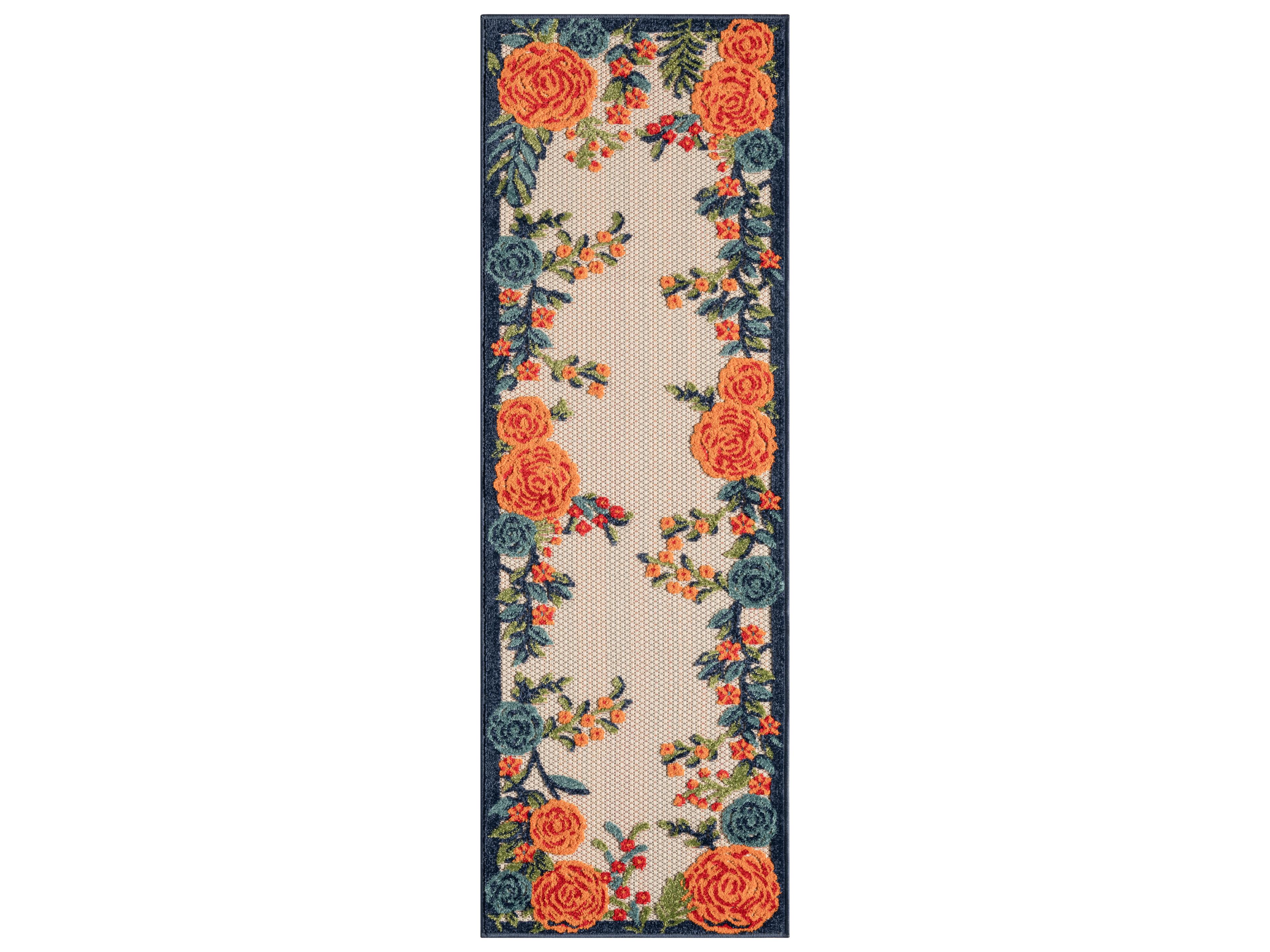 Nourison Aloha Bordered Runner Area Rug
