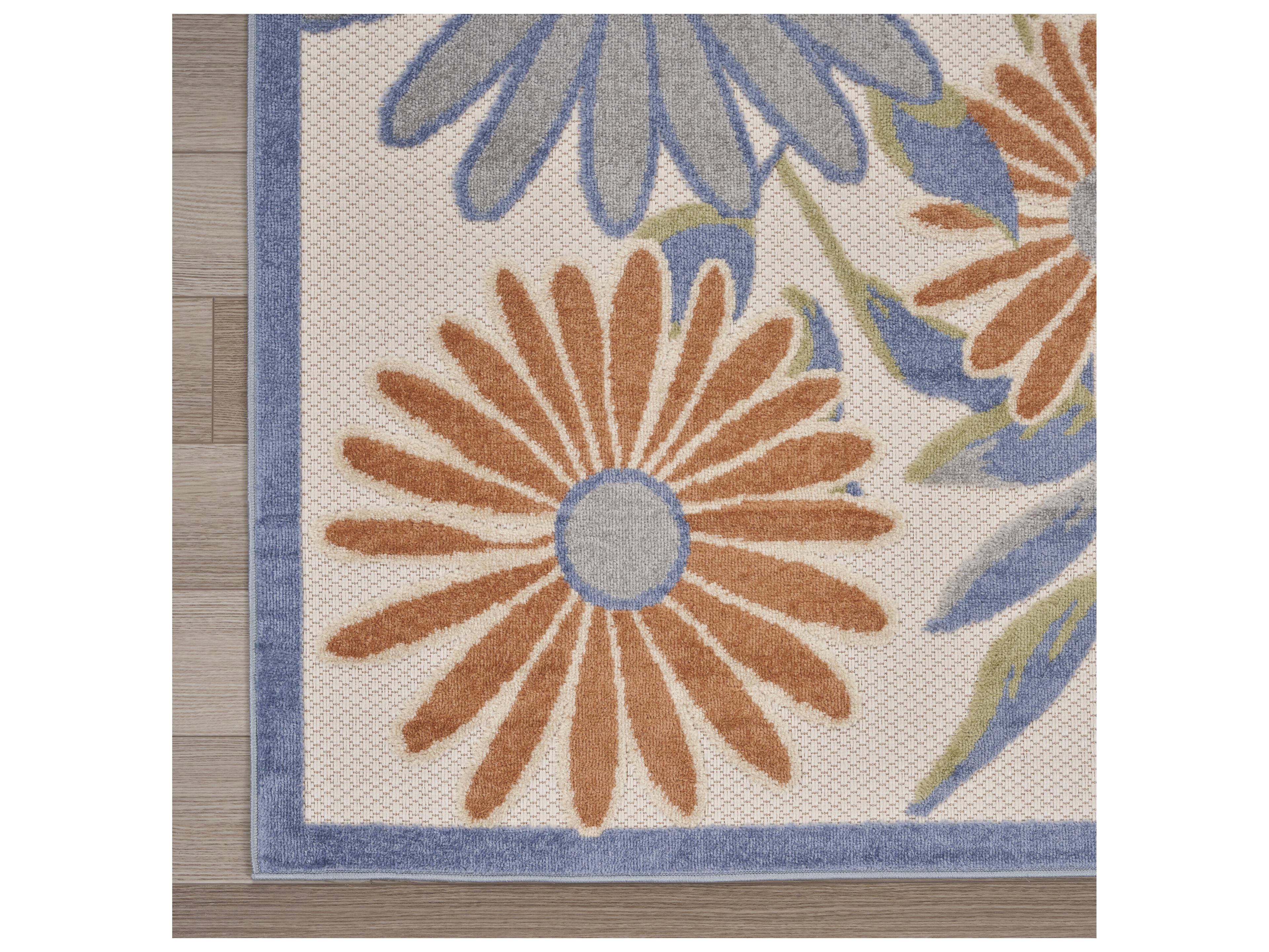 Nourison Aloha Bordered Runner Area Rug