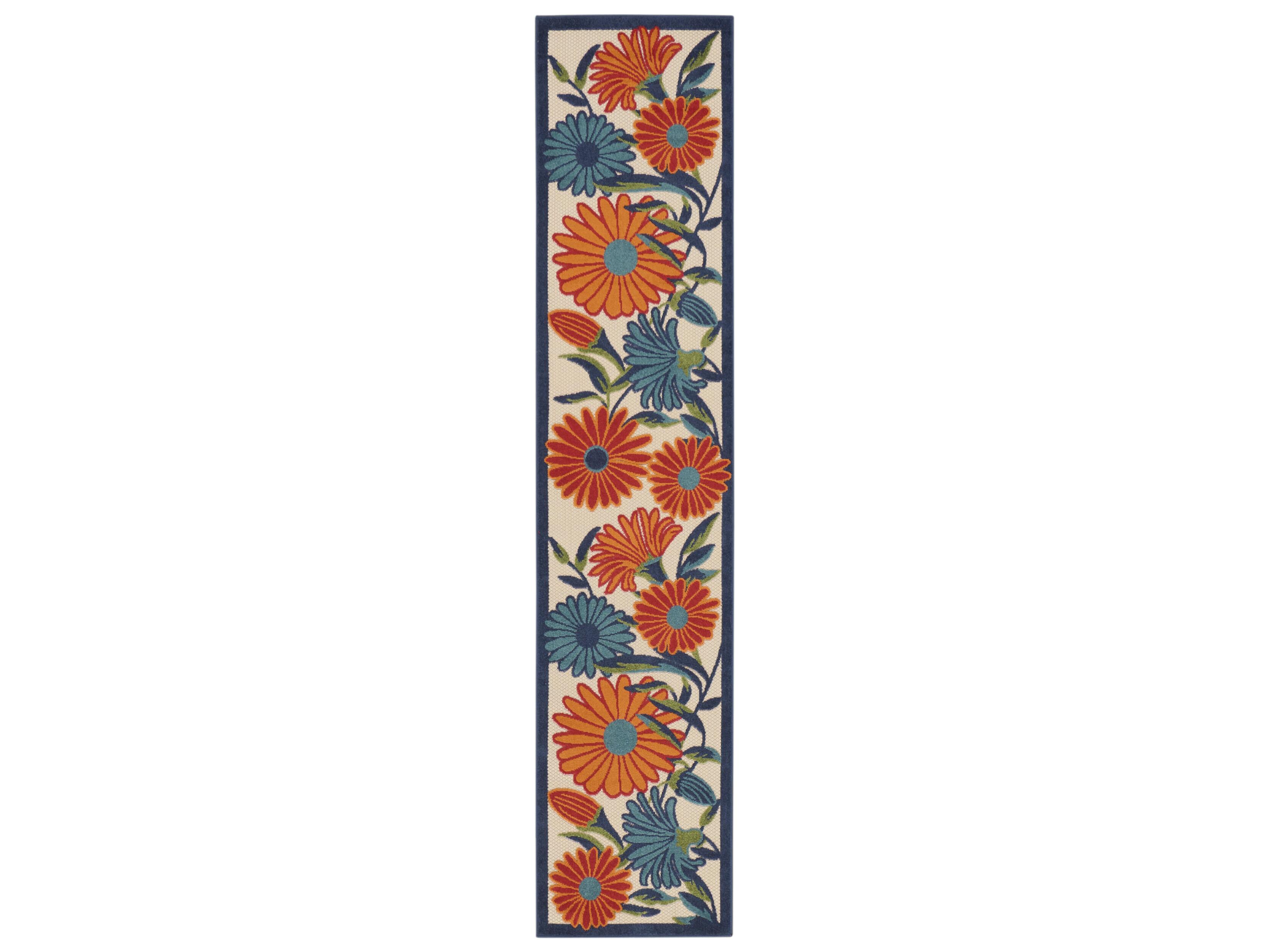 Nourison Aloha Bordered Runner Area Rug