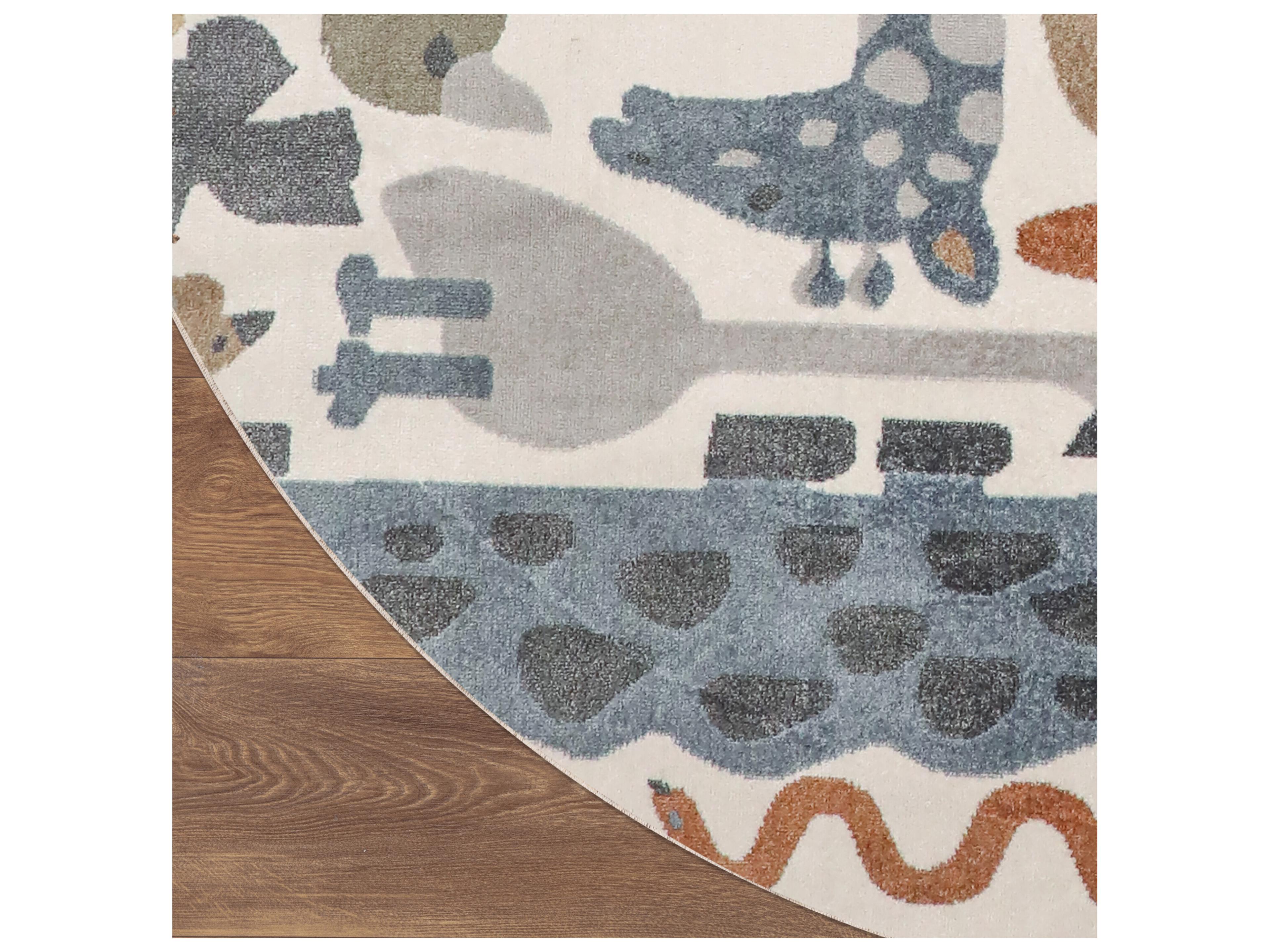 Nourison Astra Machine Washable Animal Prints Area Rug
