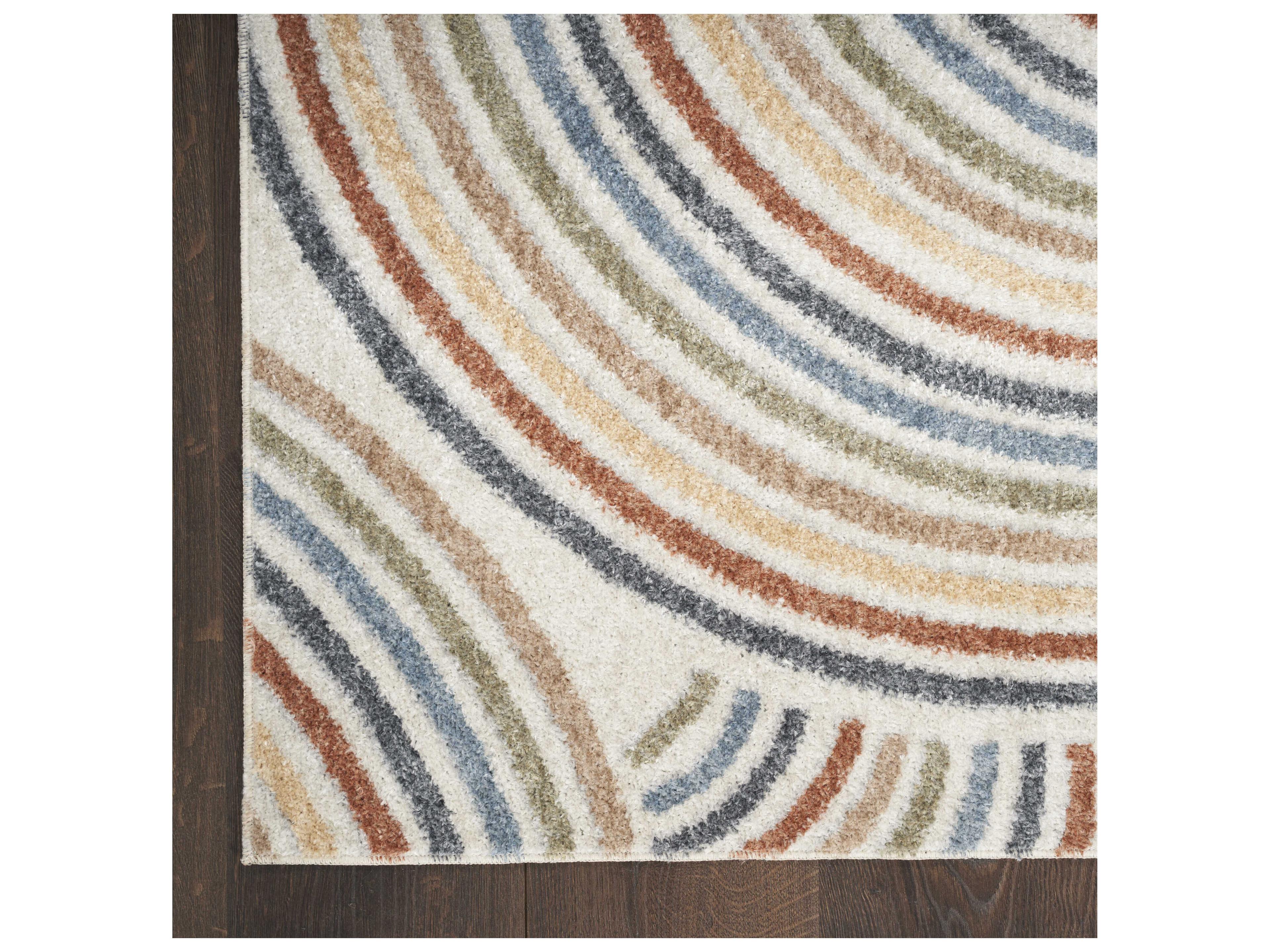 Nourison Astra Machine Washable Geometric Area Rug