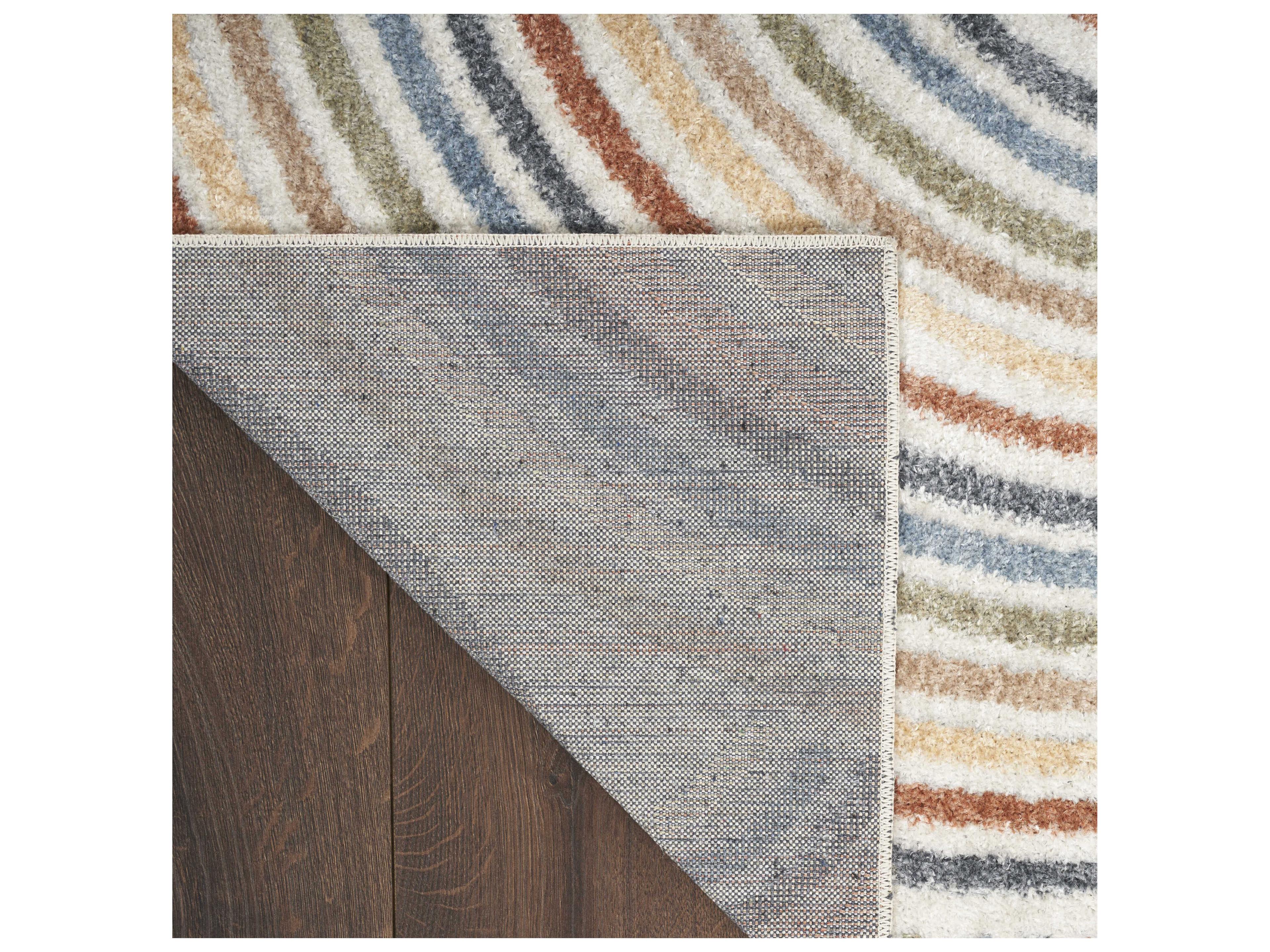 Nourison Astra Machine Washable Geometric Runner Area Rug