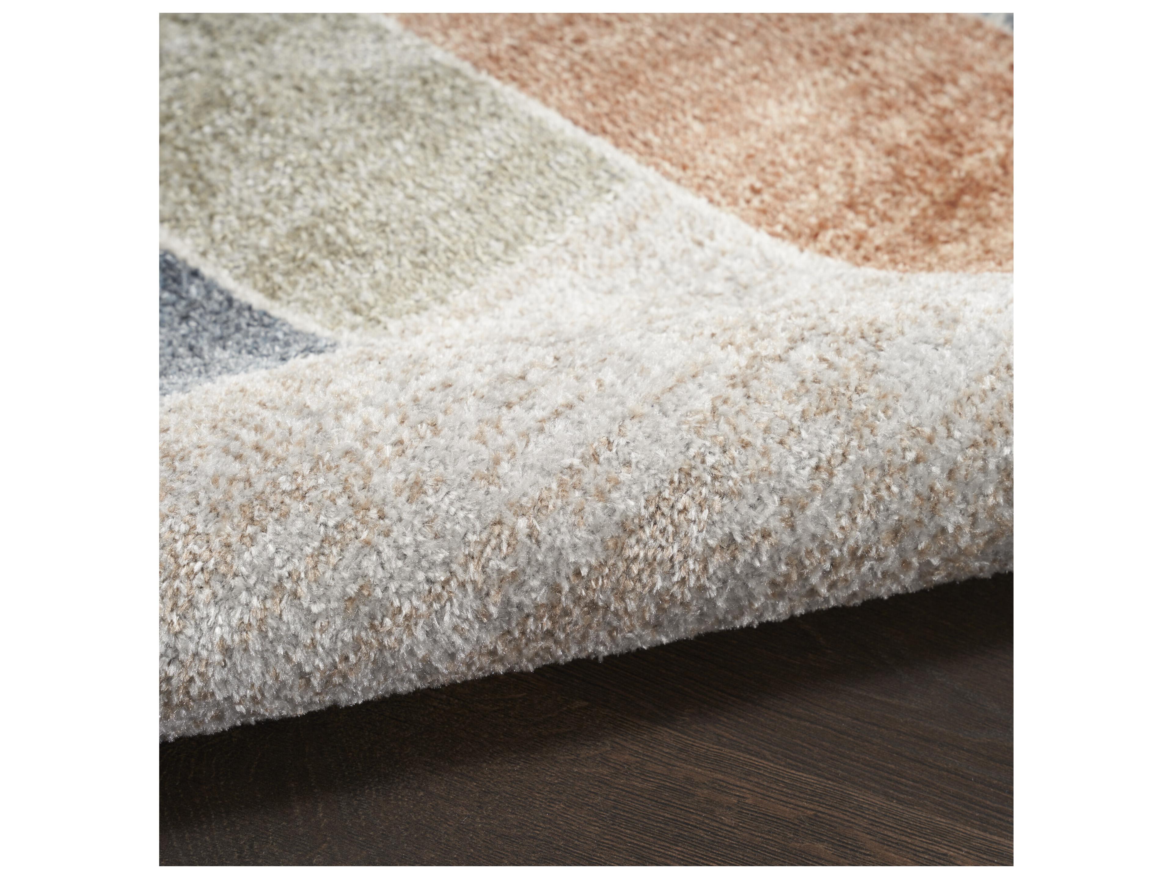 Nourison Astra Machine Washable Geometric Runner Area Rug