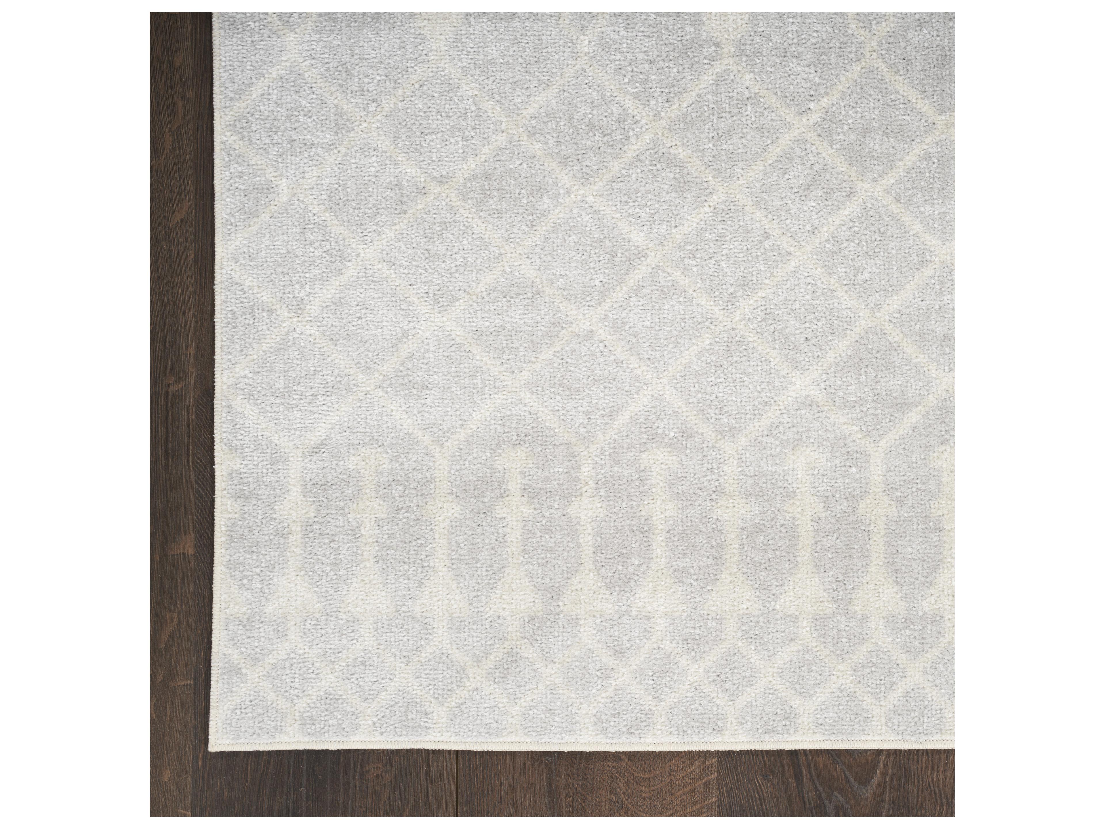 Nourison Astra Machine Washable Geometric Runner Area Rug