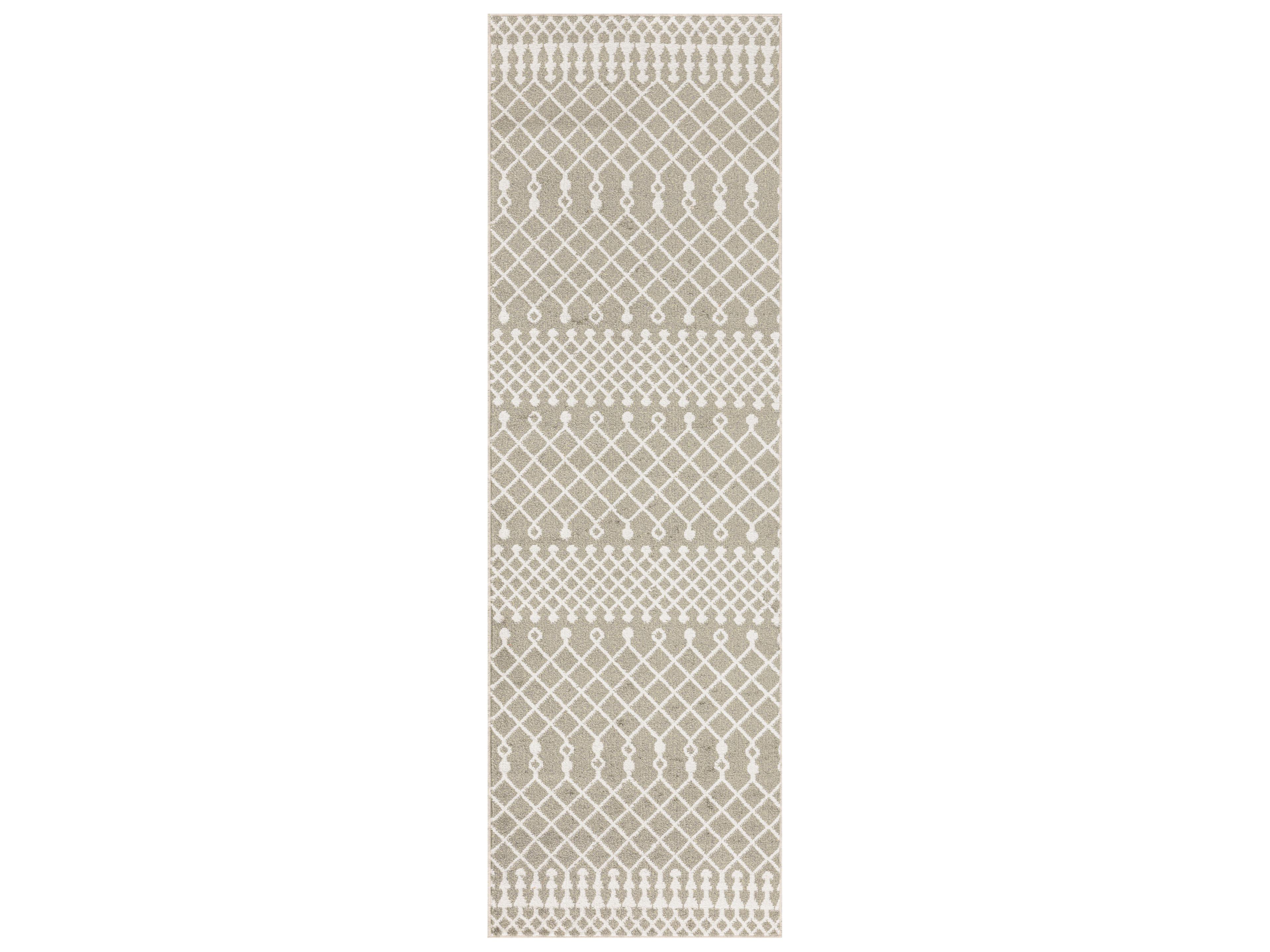 Nourison Astra Machine Washable Geometric Runner Area Rug
