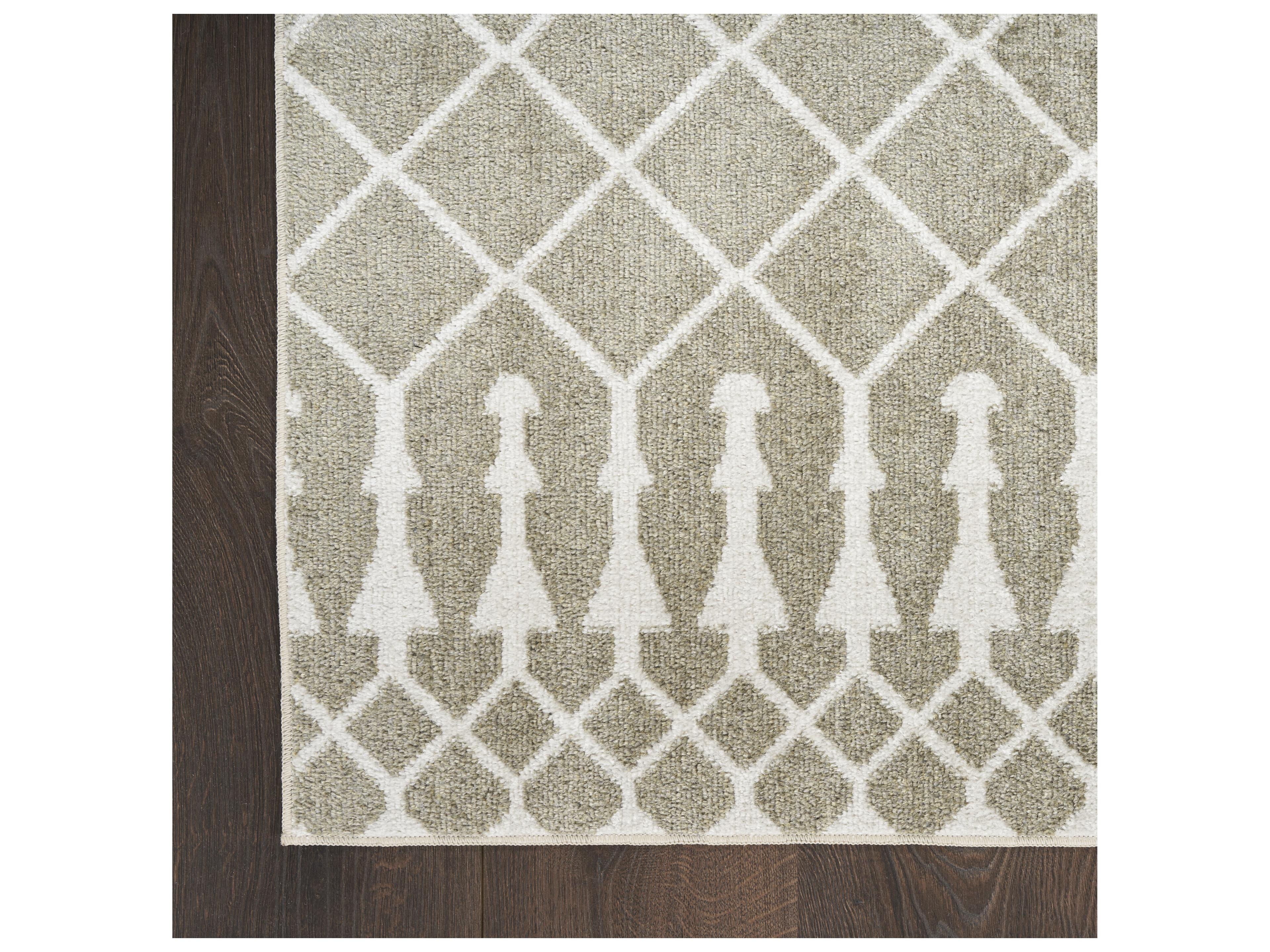 Nourison Astra Machine Washable Geometric Runner Area Rug