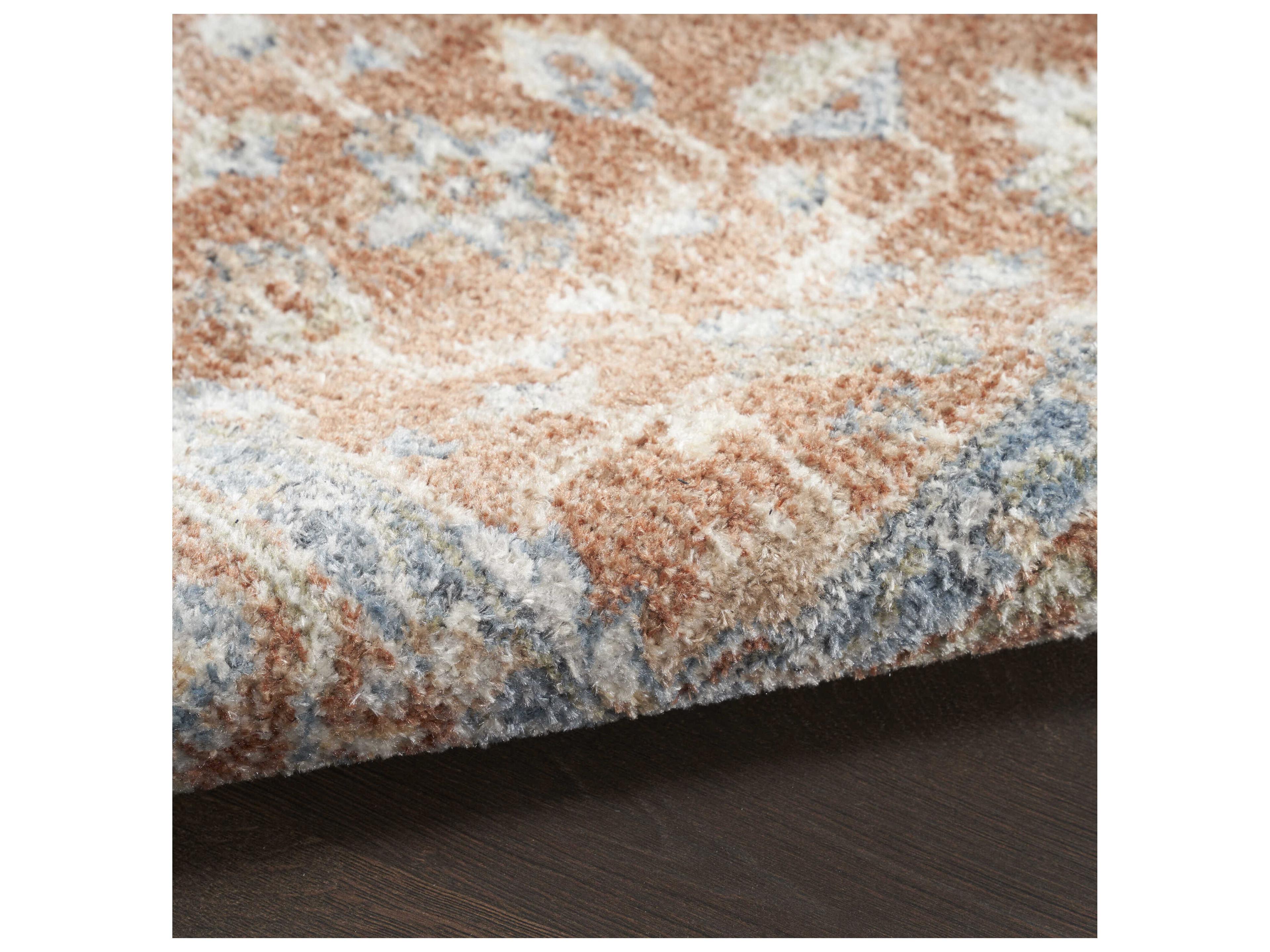 Nourison Astra Machine Washable Bordered Runner Area Rug