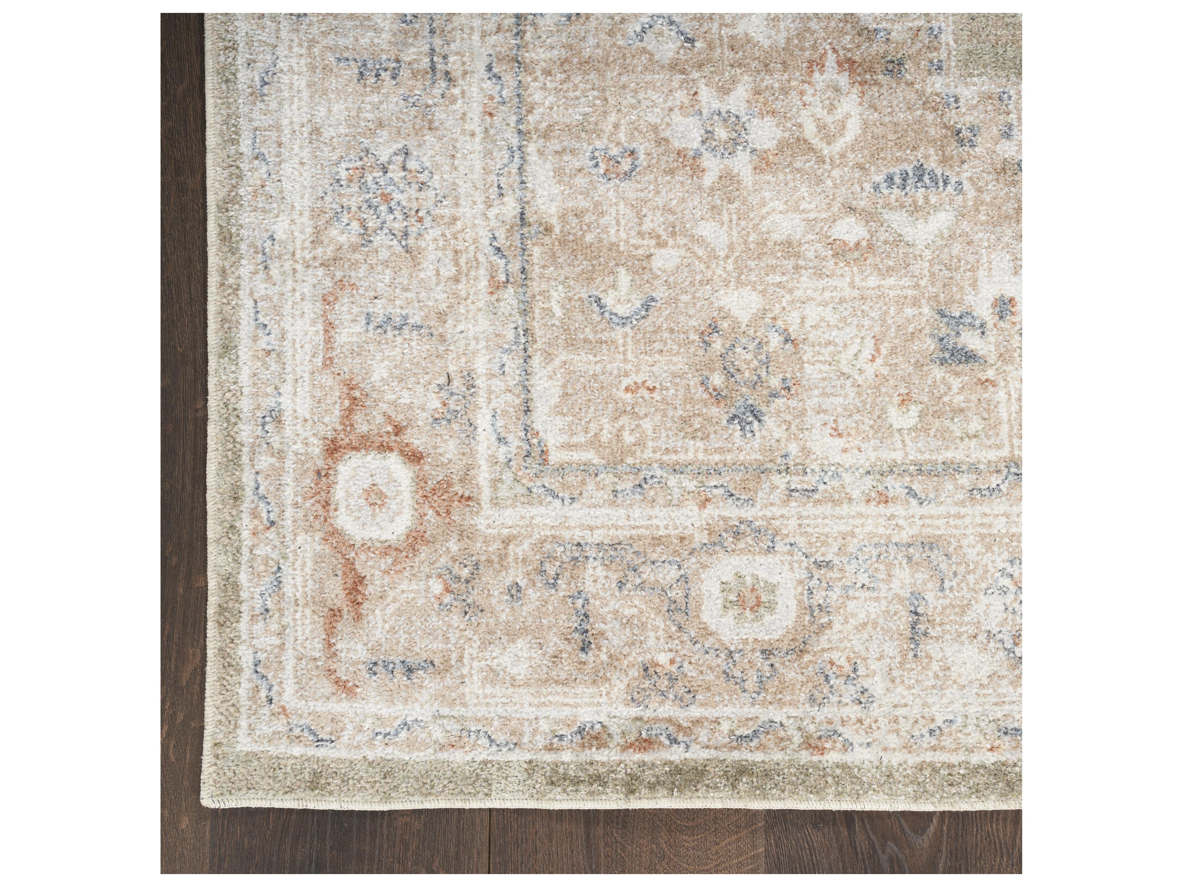 Nourison Astra Machine Washable Bordered Runner Area Rug