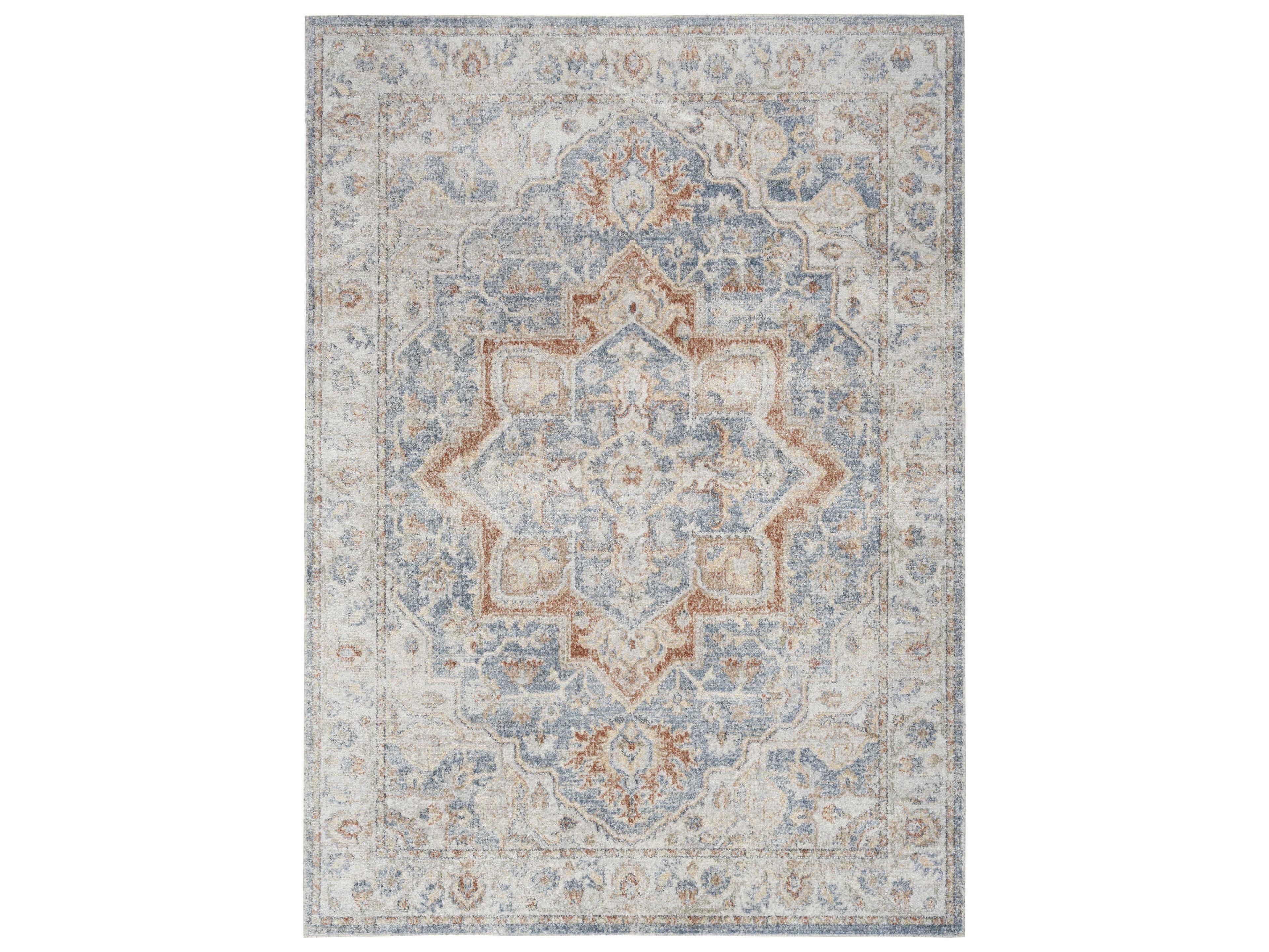 Nourison Astra Machine Washable Bordered Area Rug