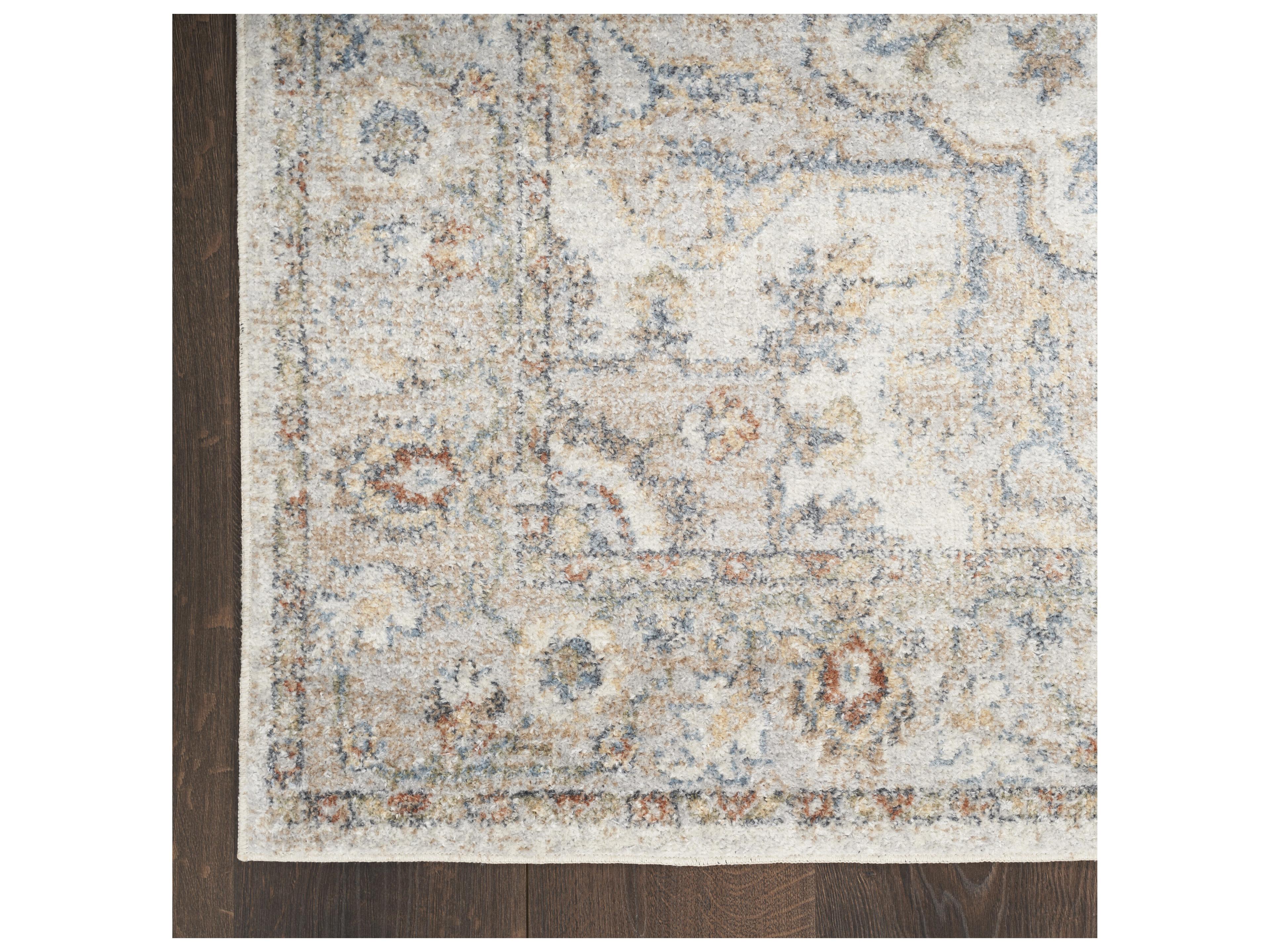 Nourison Astra Machine Washable Bordered Runner Area Rug
